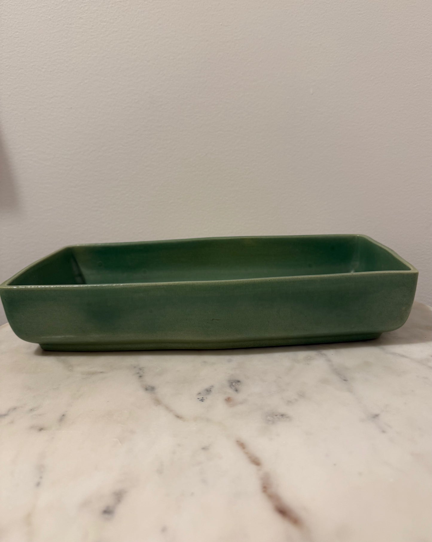 Vintage Red Wing Green Planter