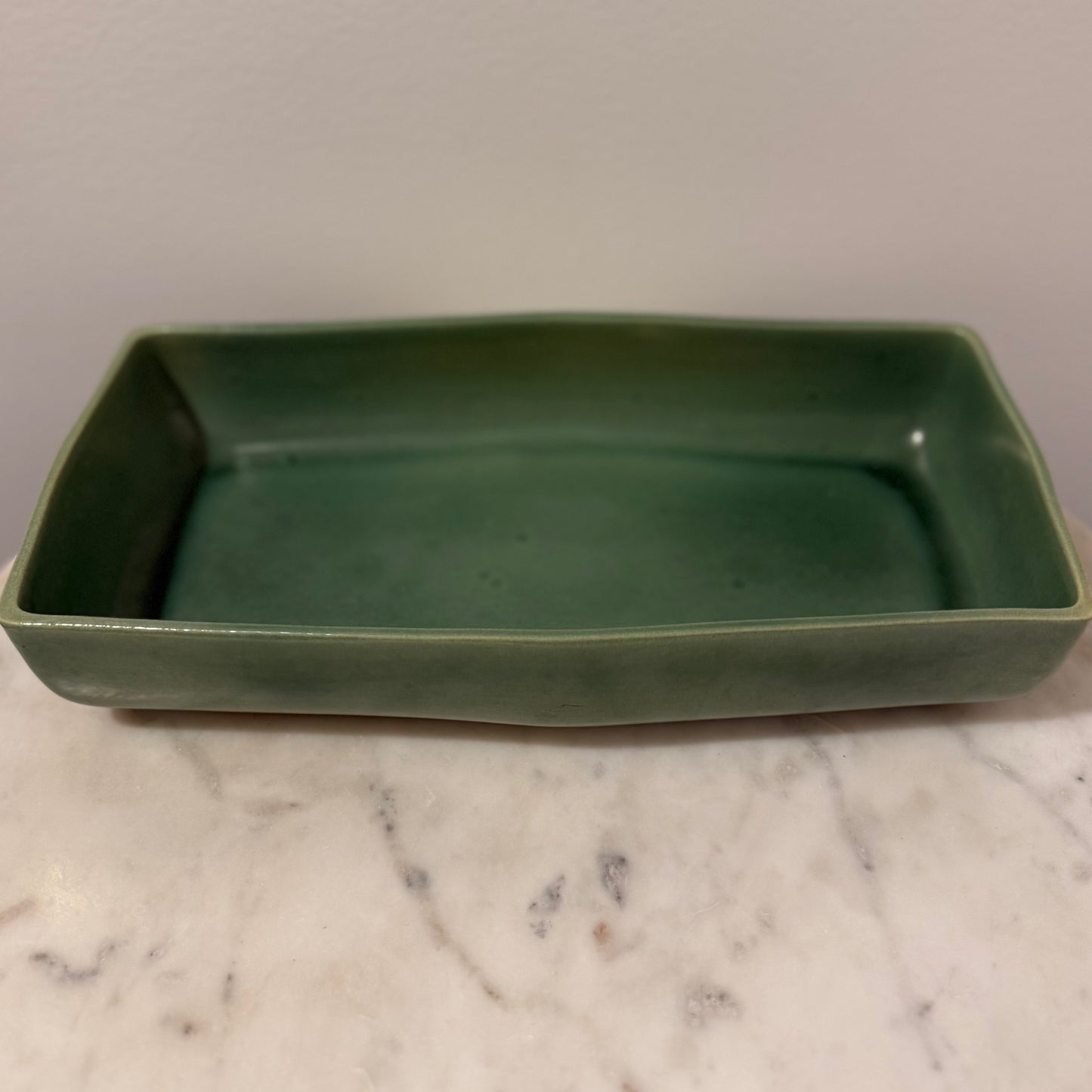 Vintage Red Wing Green Planter