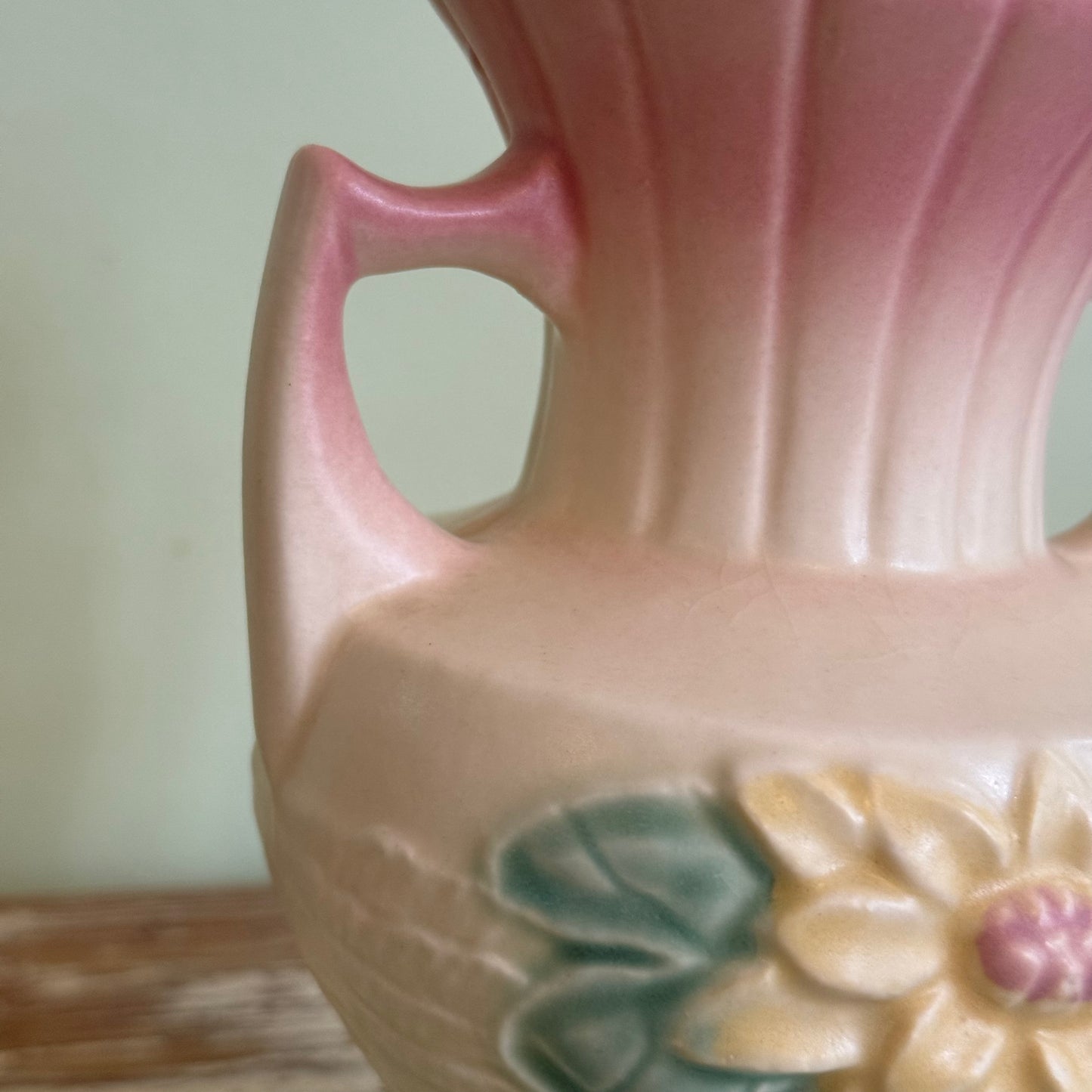 Hull Pottery Amphora Water Lily Vase
