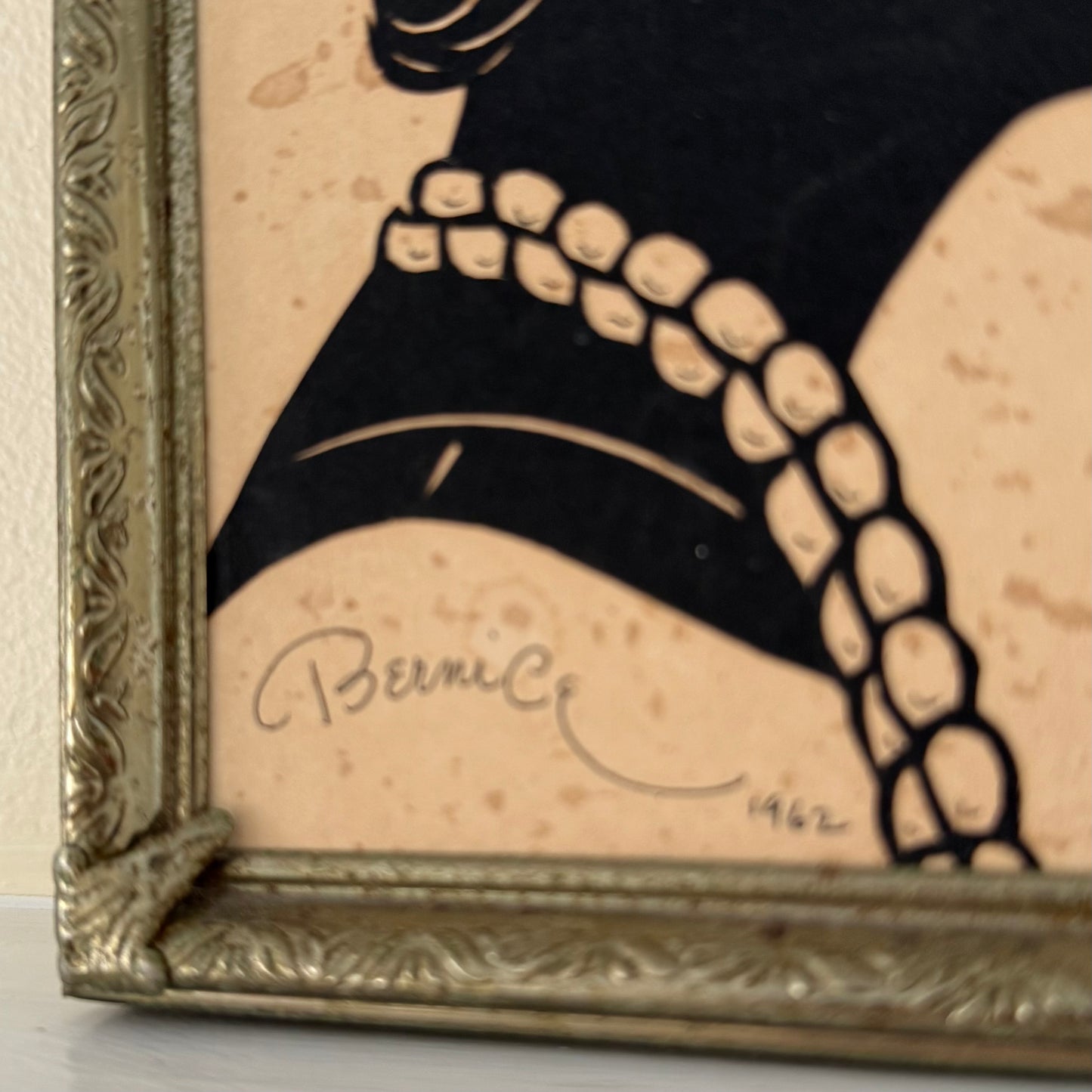 Vintage Silhouette of Bernice
