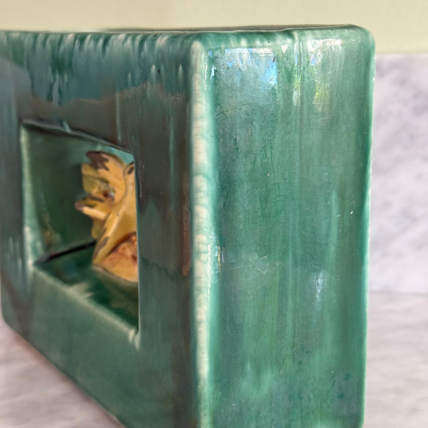 Vintage McCoy Arcature Style Vase with Bird