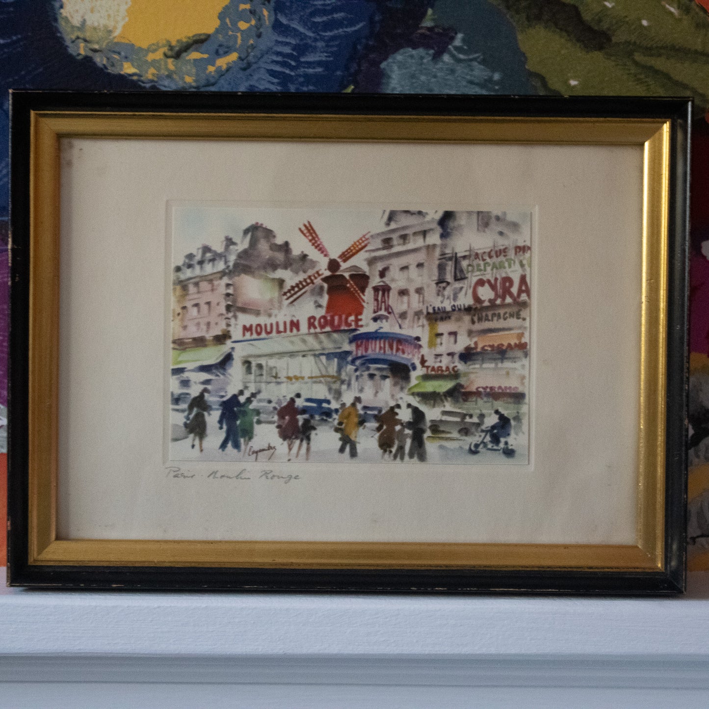 Vintage Moulin Rouge Paris France Print