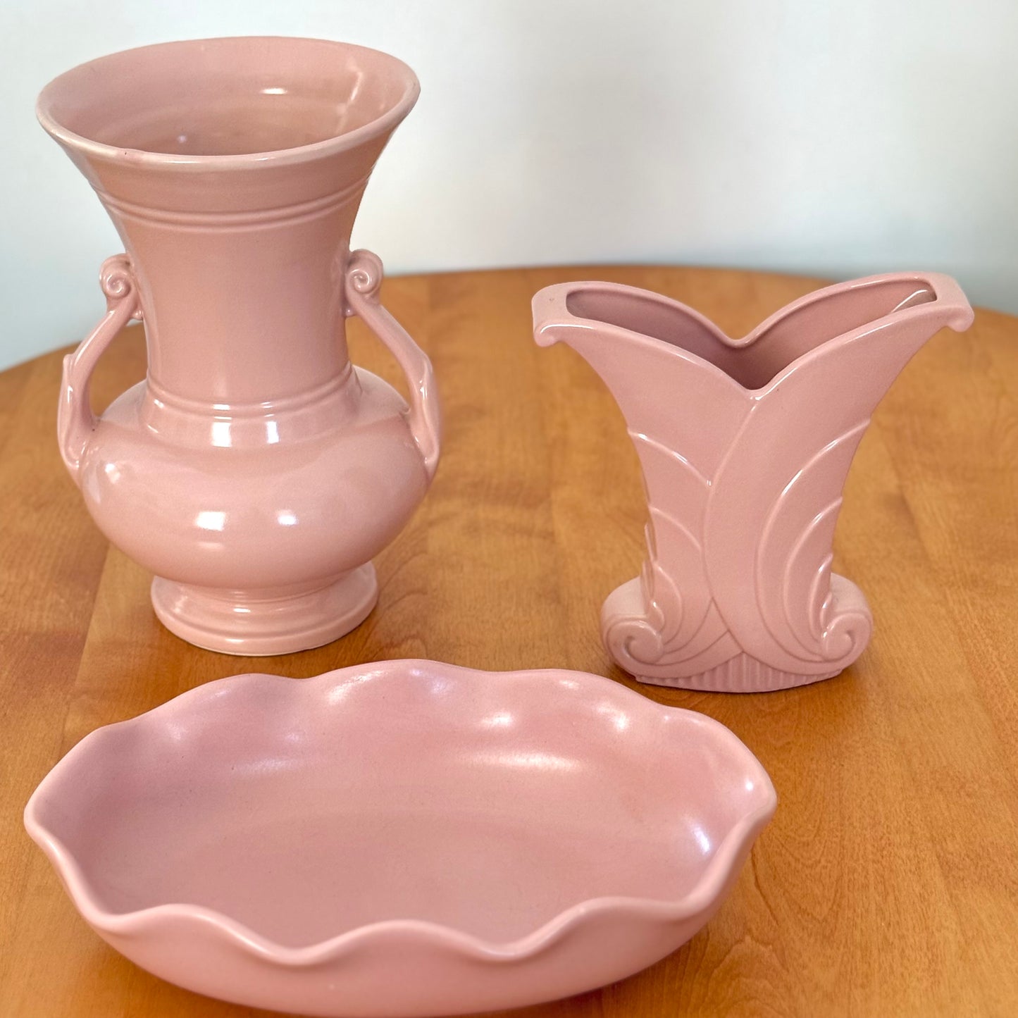 Abingdon Rose Pink Art Deco Vase