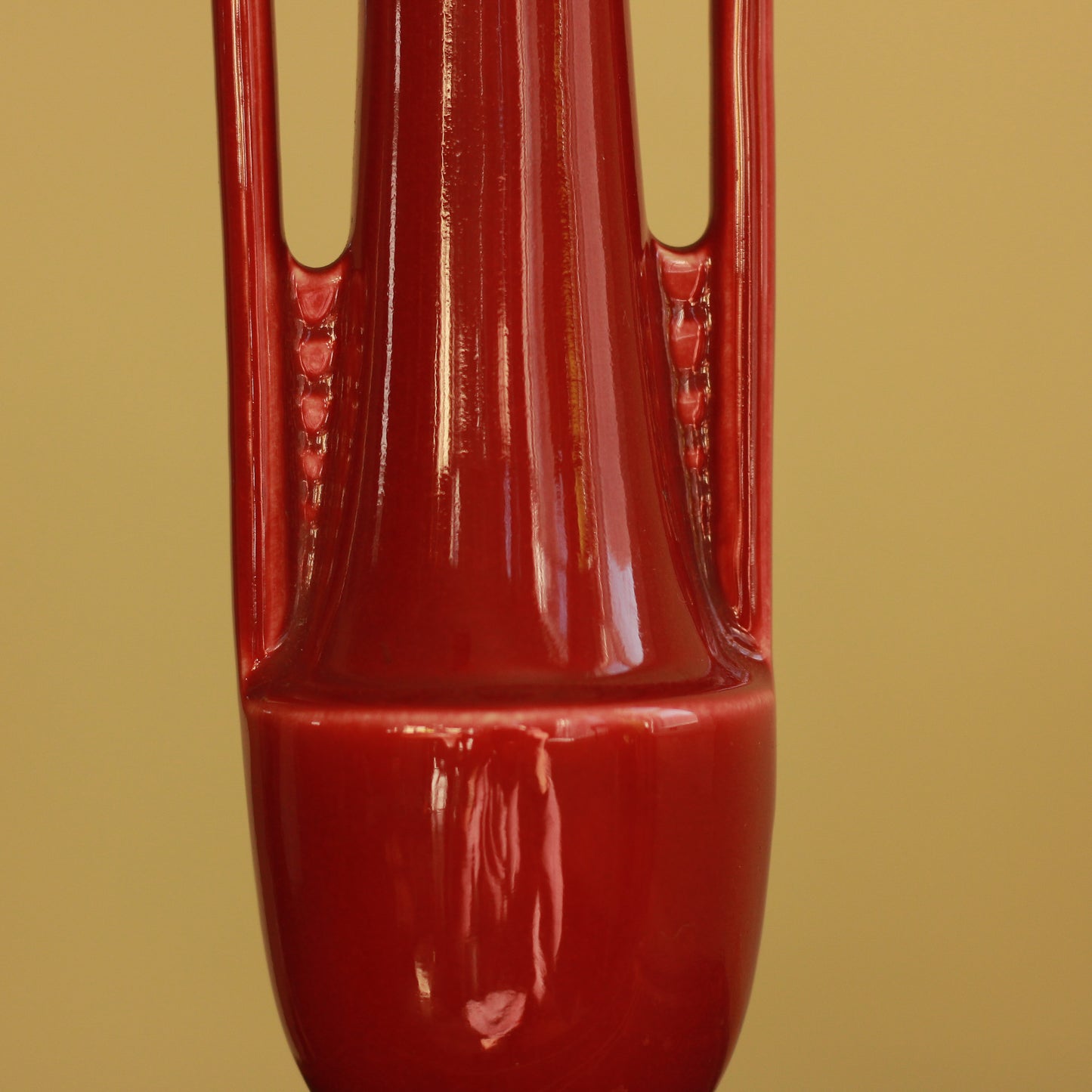 Vintage USA Pottery Double Handled Vase