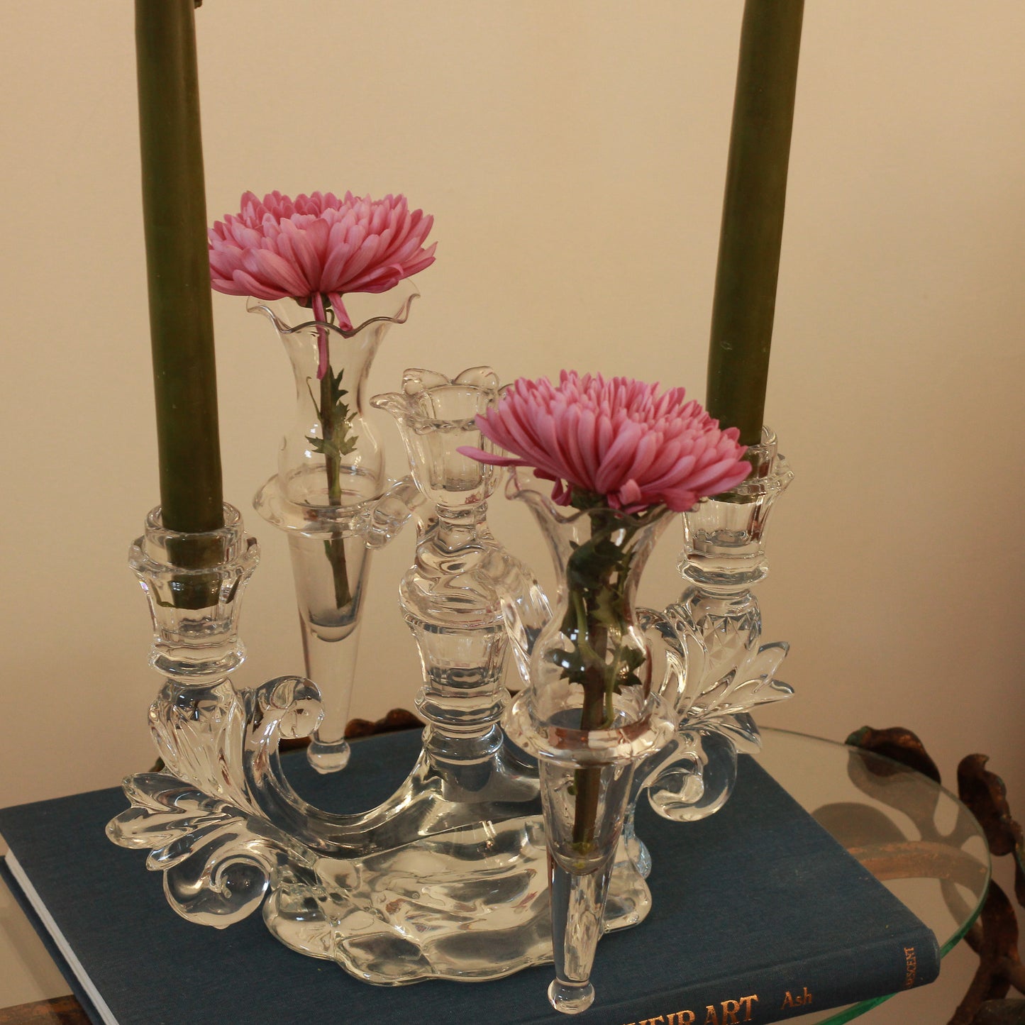 Vintage Candelabra Candle Holder Set with Epergne