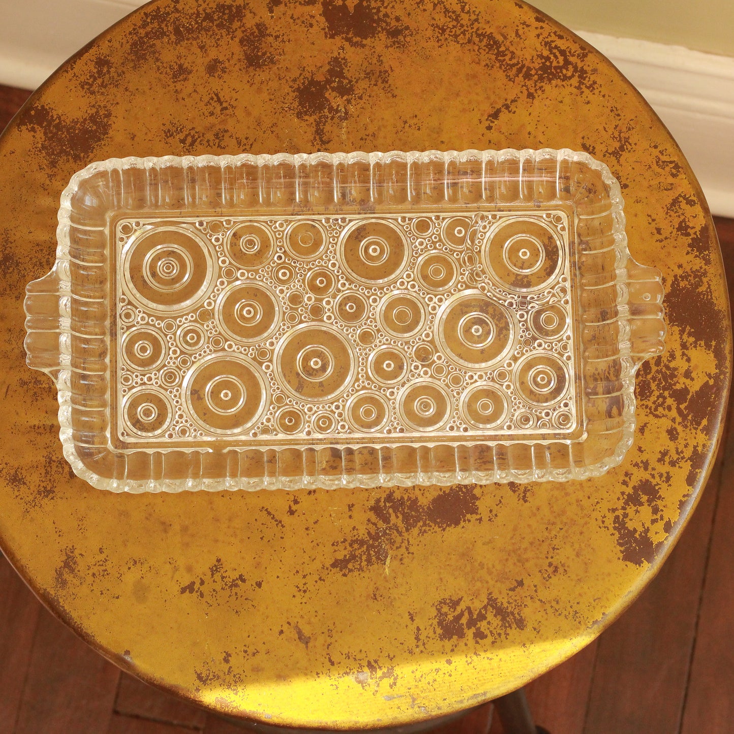 Vintage Anchorglass Serva Snack Set