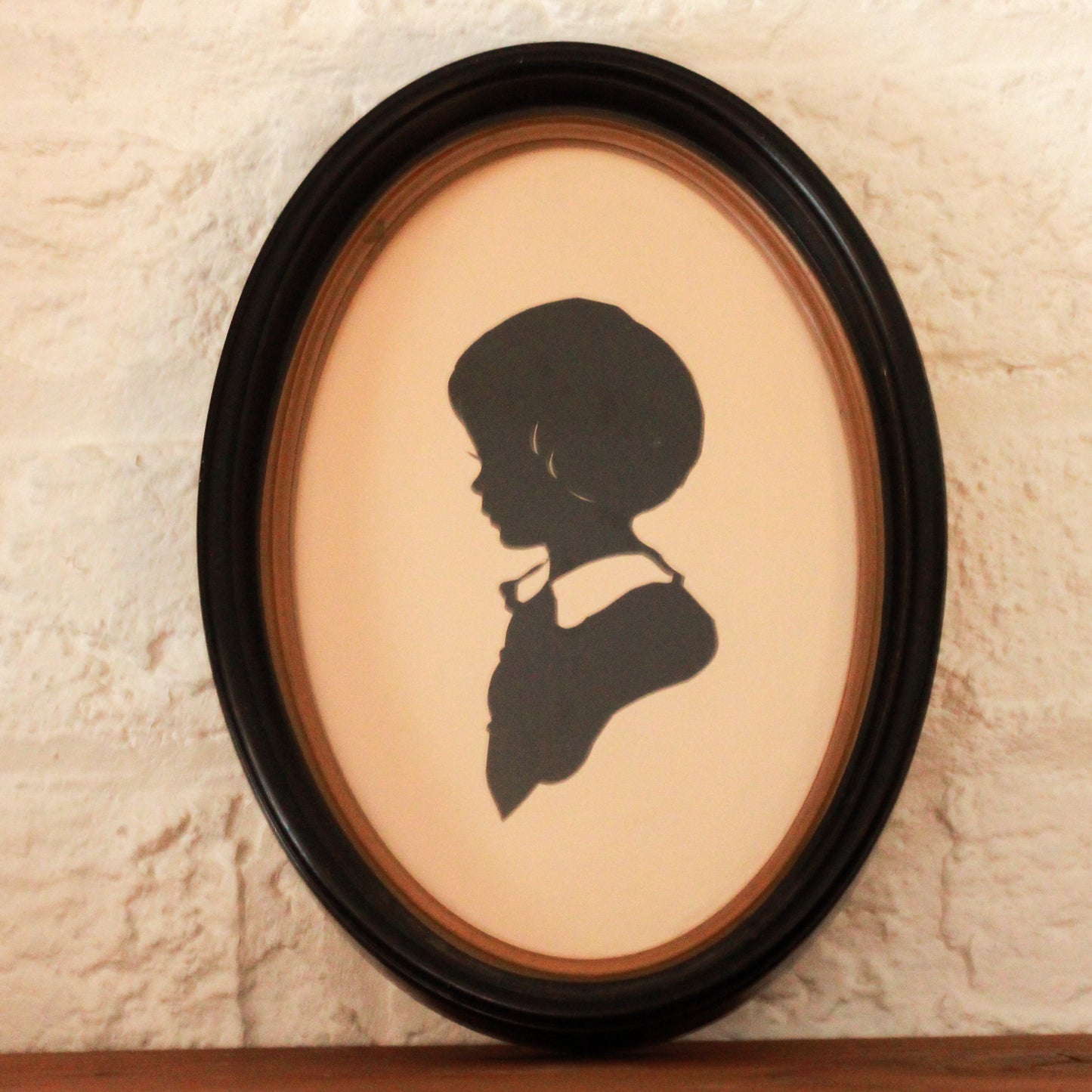 Vintage Young Girl Silhouette