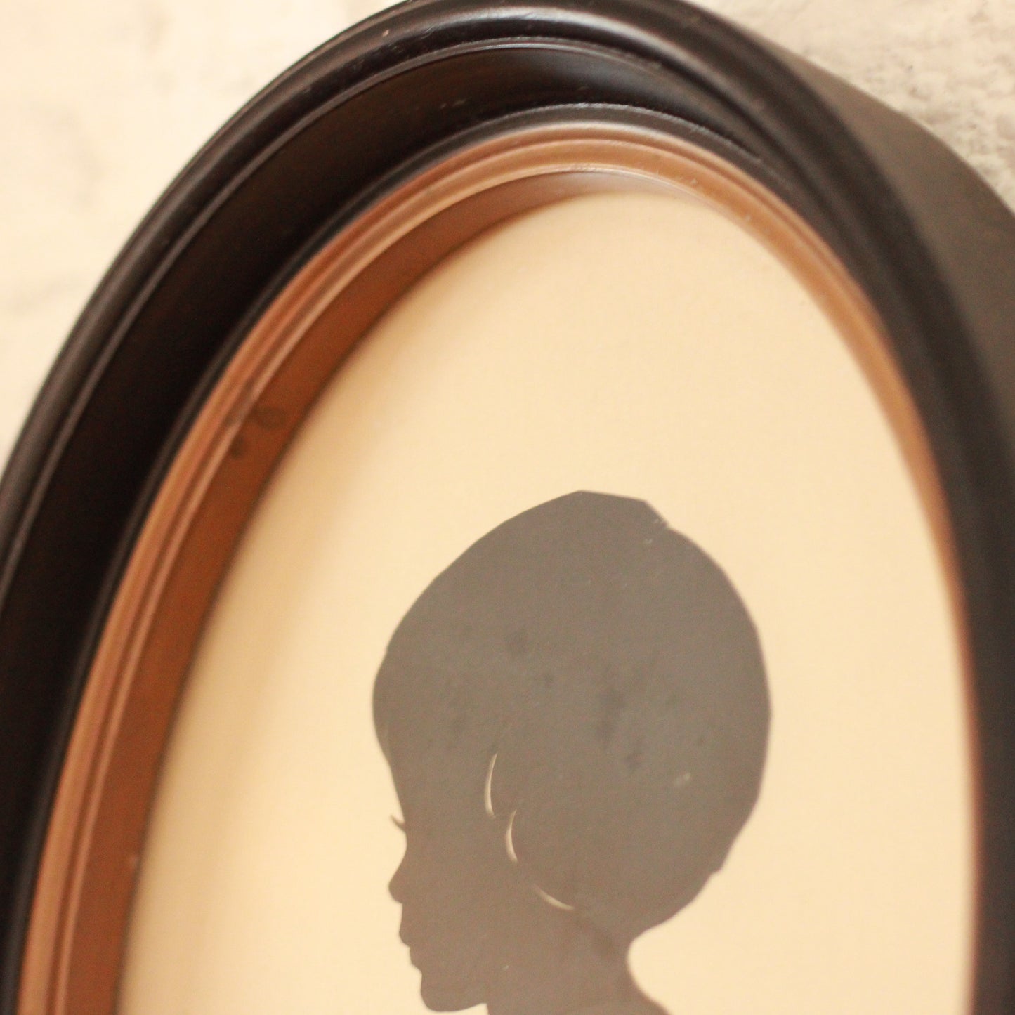 Vintage Young Girl Silhouette
