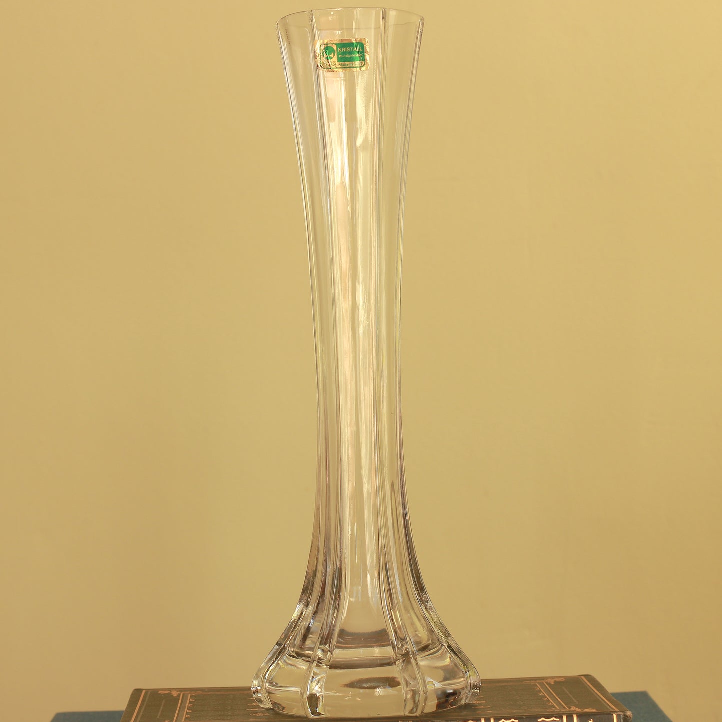 Vintage Kristall Mundgeblasen German Glass Vase