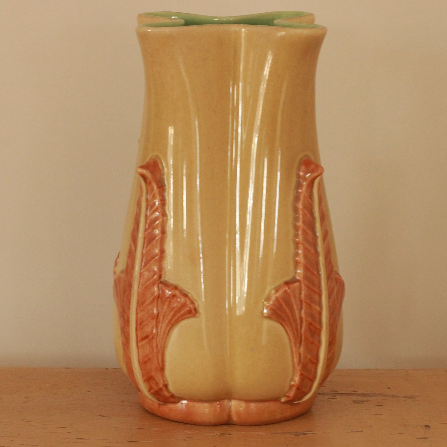 Vintage Red Wing Acanthus Vase