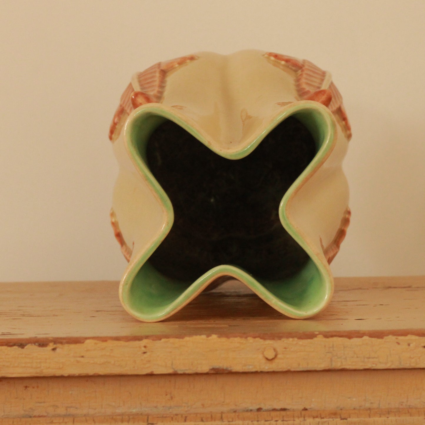 Vintage Red Wing Acanthus Vase