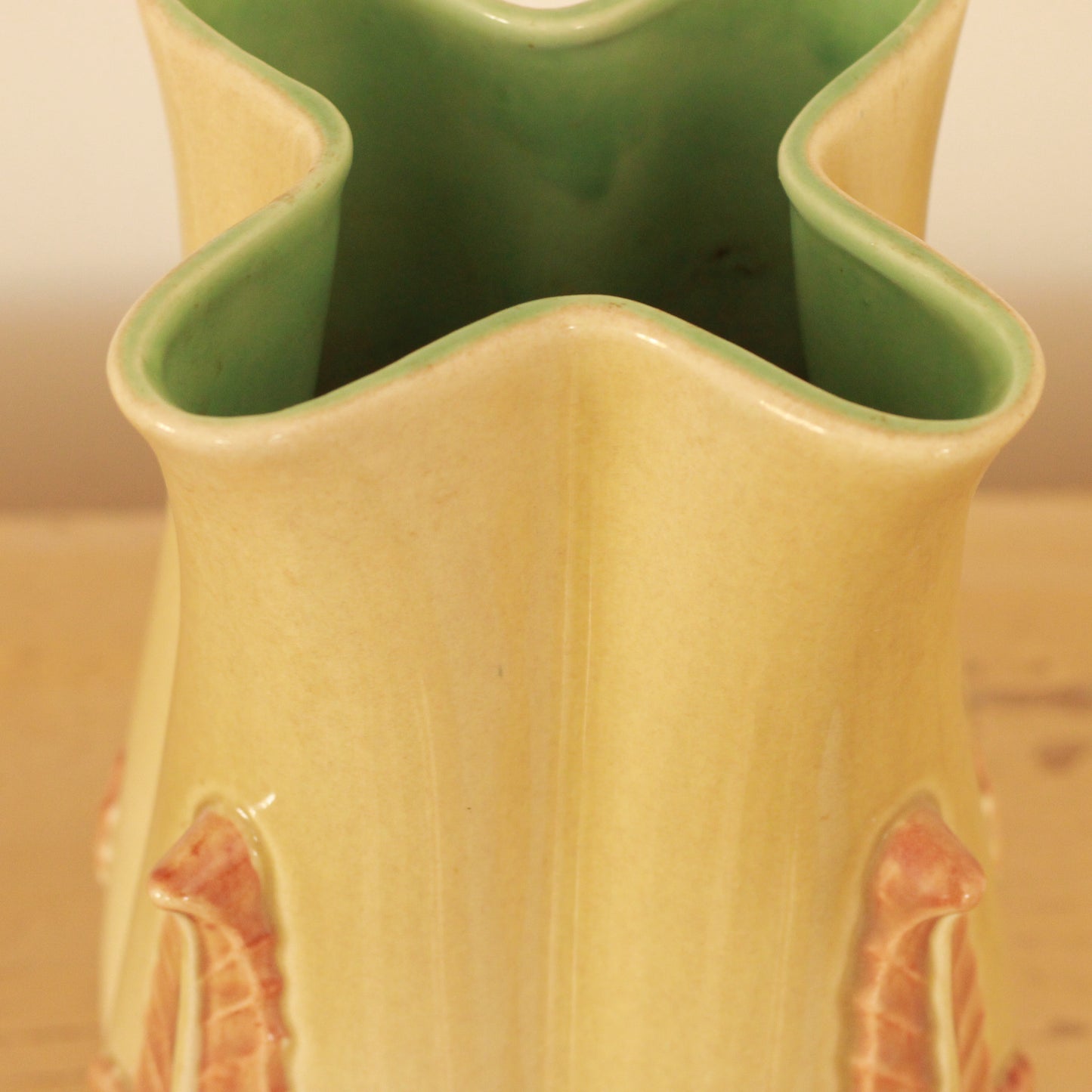 Vintage Red Wing Acanthus Vase