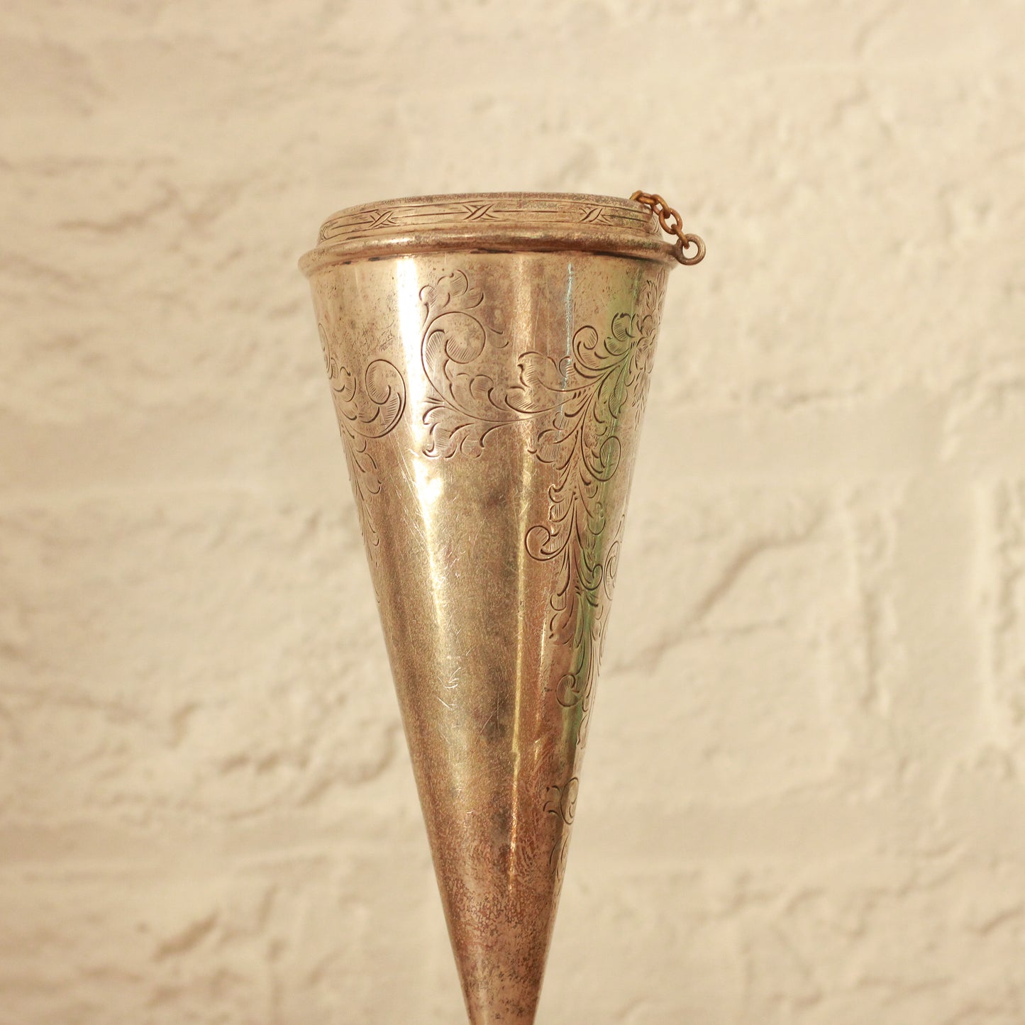 Vintage Silver Fluted Flower Vase