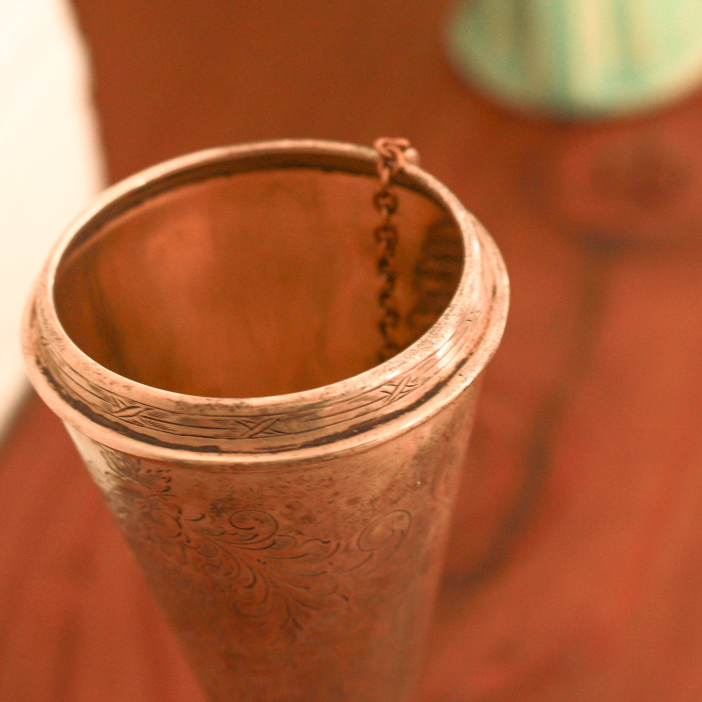 Vintage Silver Fluted Flower Vase