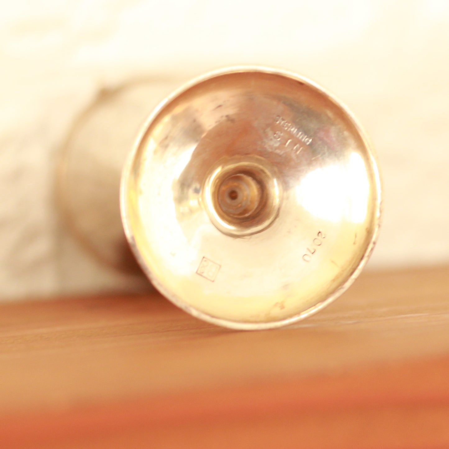 Vintage Silver Fluted Flower Vase