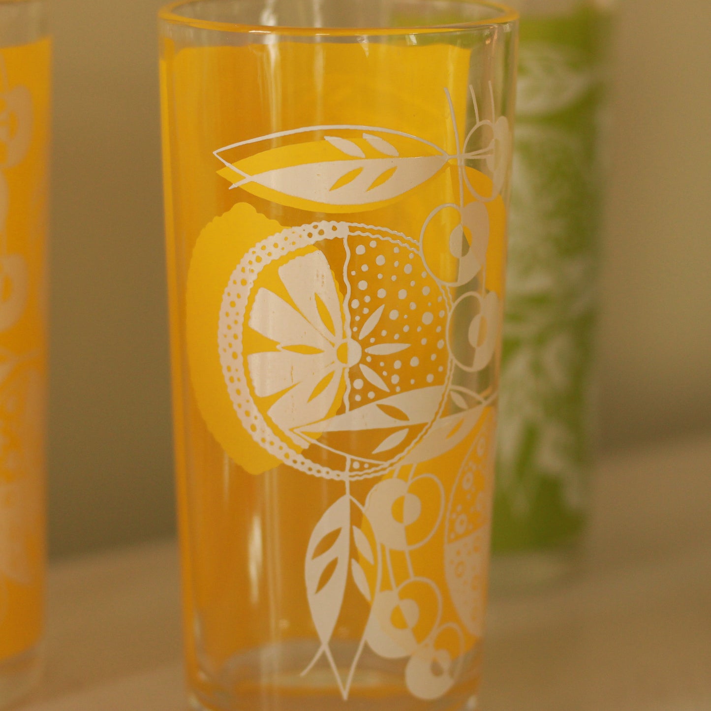 Vintage Juice Carafe & Glasses