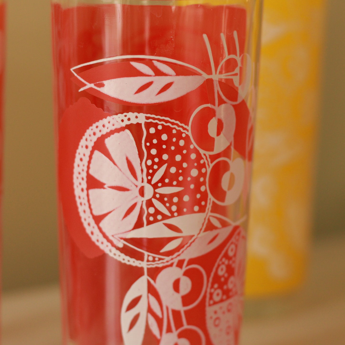 Vintage Juice Carafe & Glasses