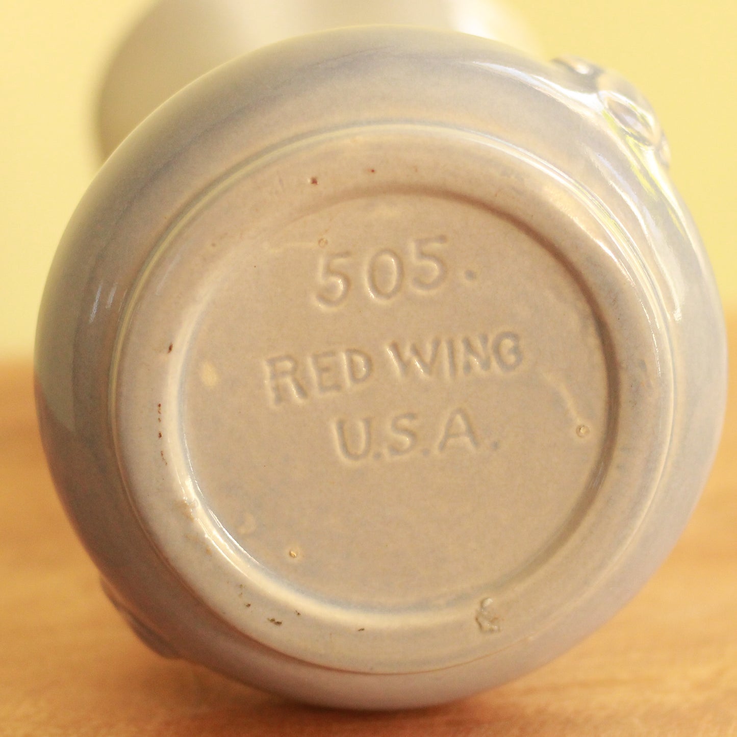 Vintage Red Wing Blue + Pink Vase