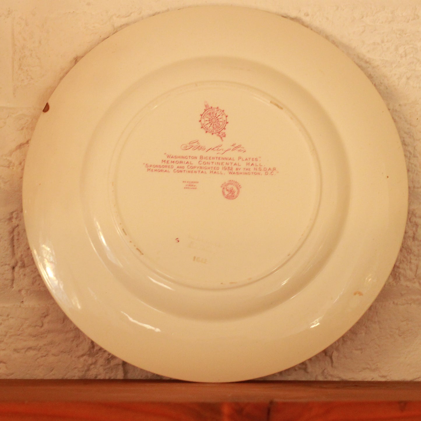 Wedgwood Etruria Collectible Plate