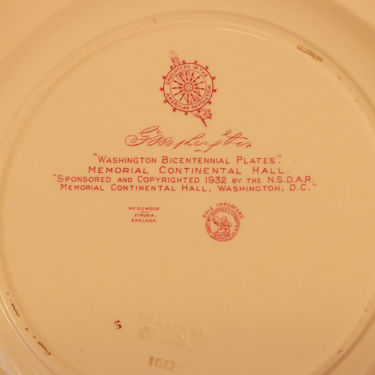 Wedgwood Etruria Collectible Plate