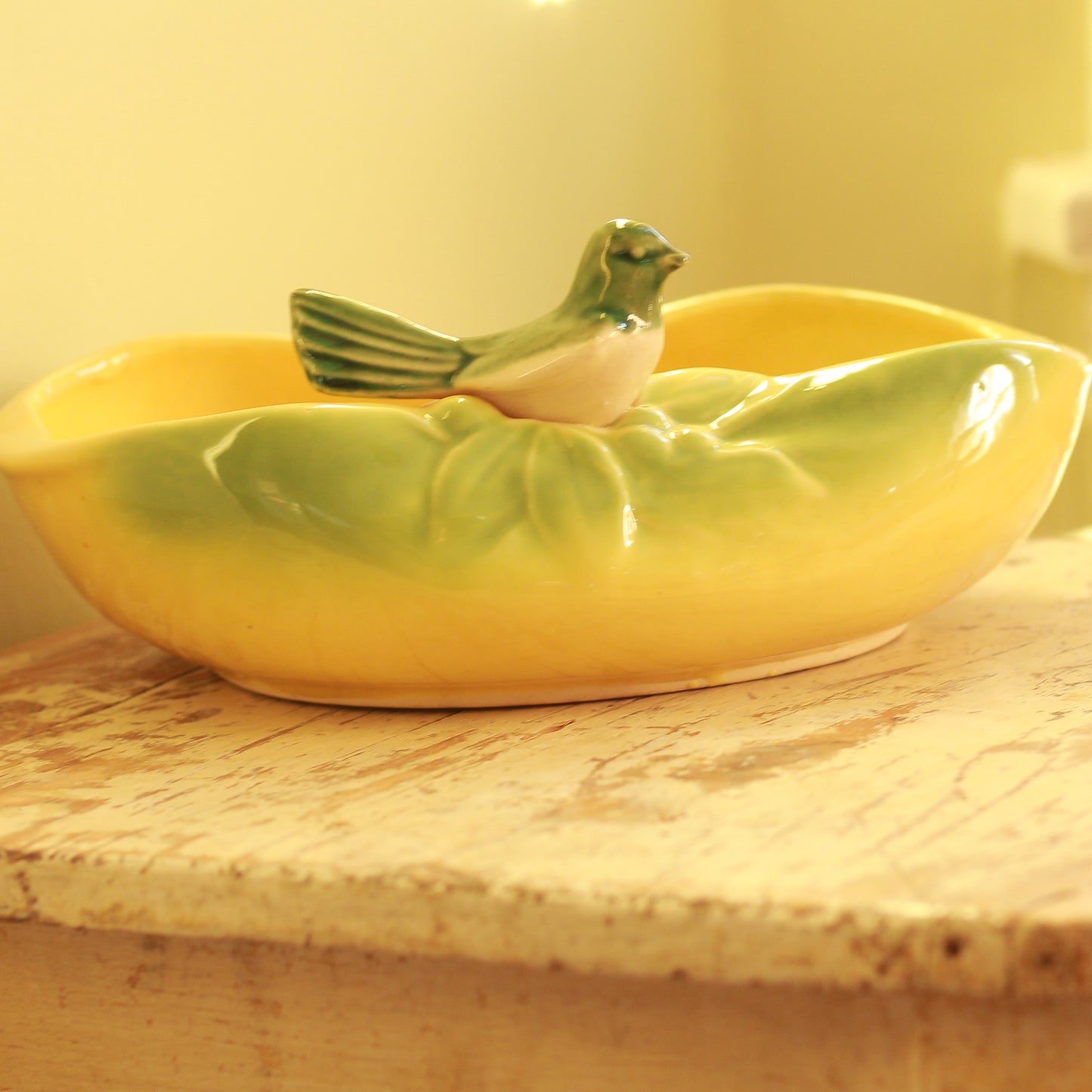 Vintage McCoy Bird Bath Oval Planter