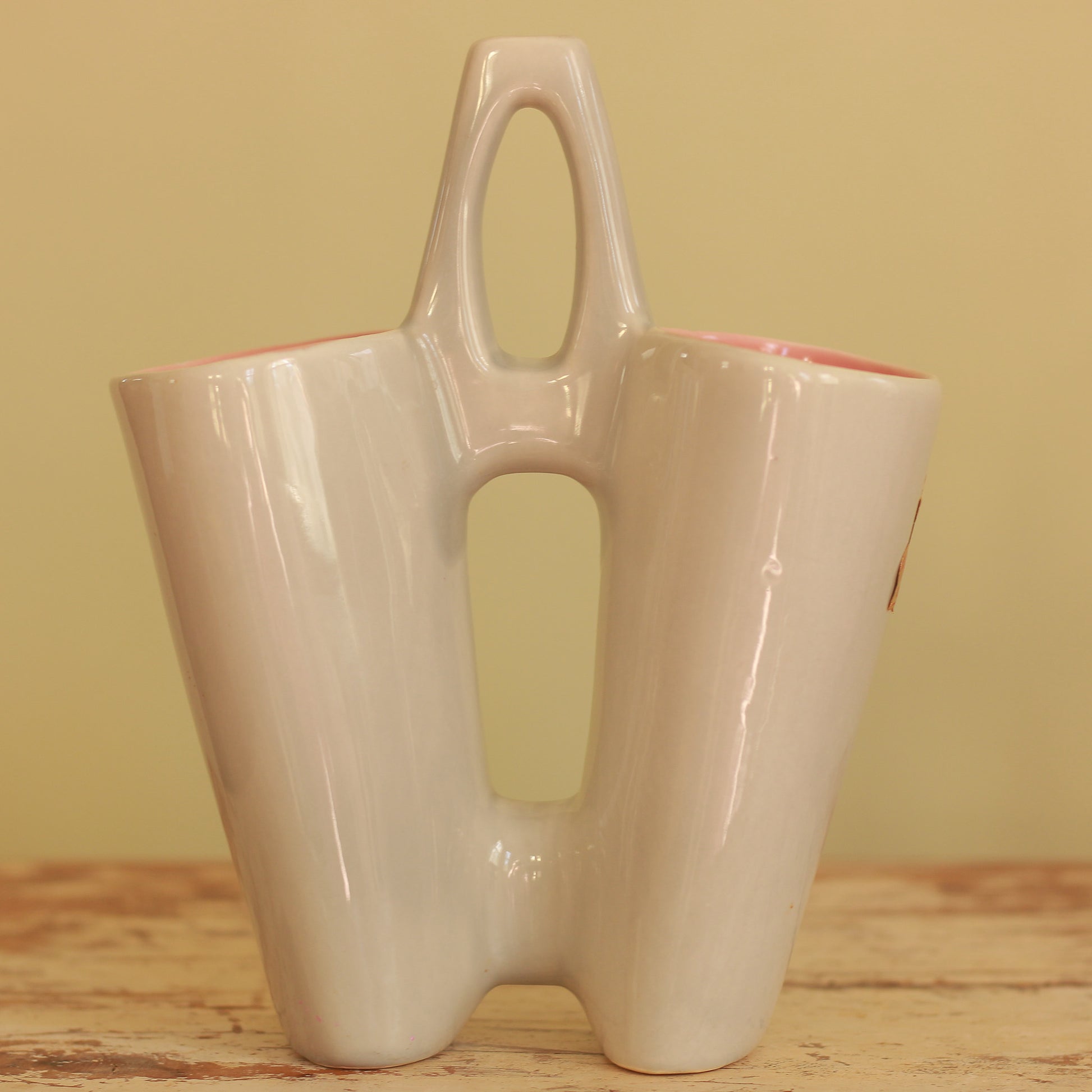 Red Wing Double Vase