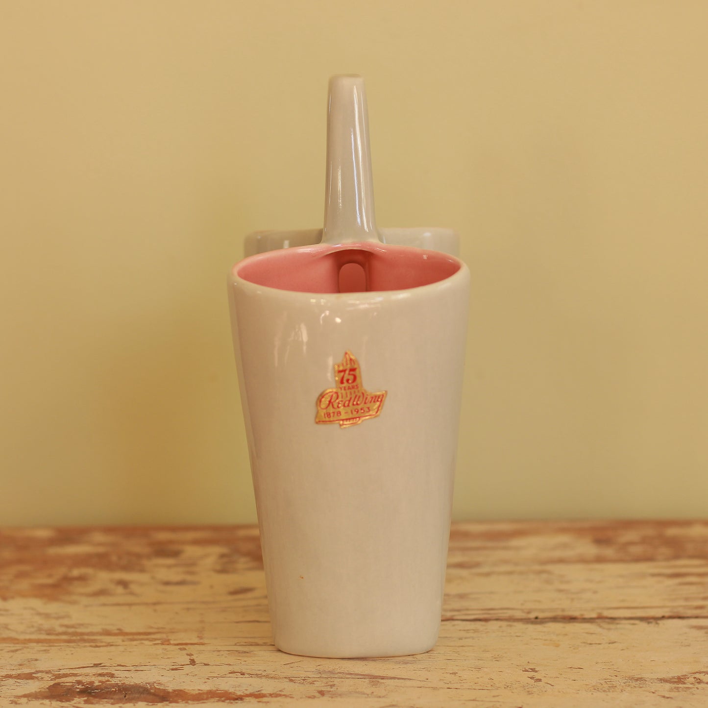 Vintage Red Wing Double Vase