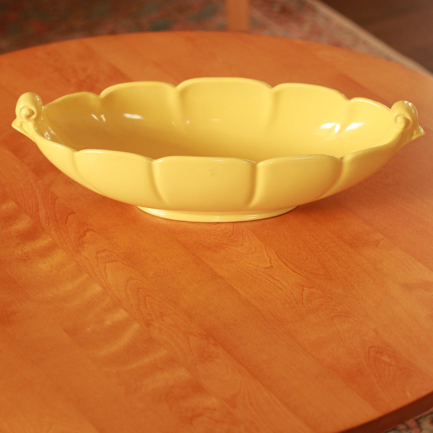 Vintage Abingdon XLarge Yellow Bowl