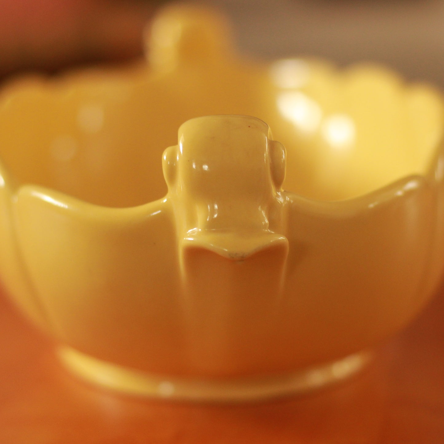 Vintage Abingdon XLarge Yellow Bowl