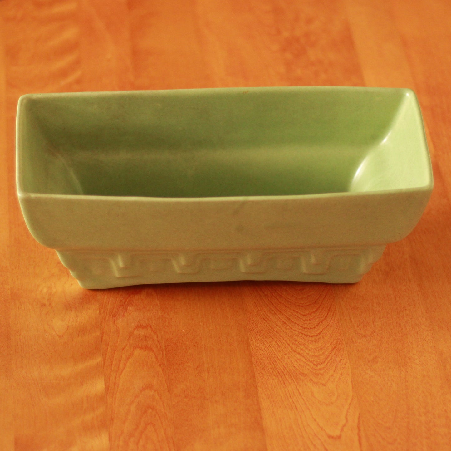 Vintage Haeger Art Deco Green Planter
