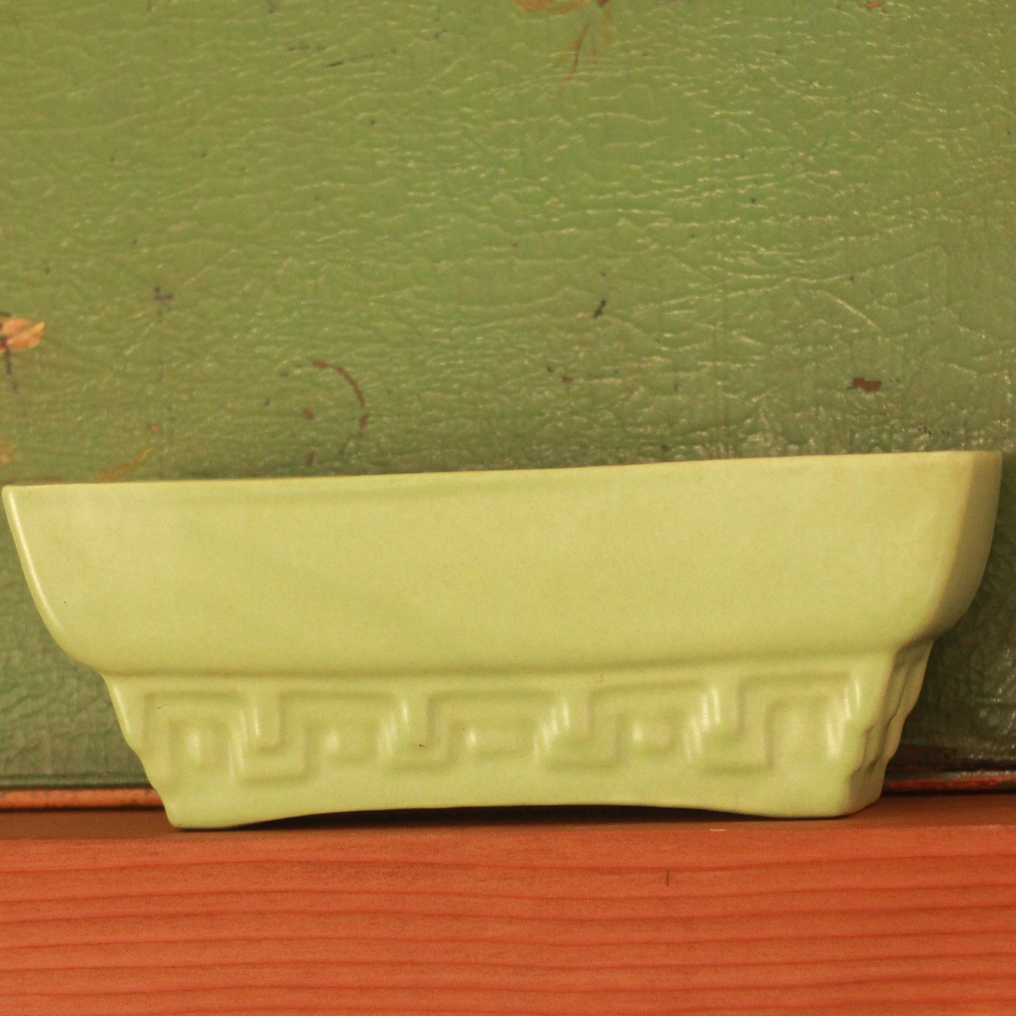 Vintage Haeger Art Deco Green Planter