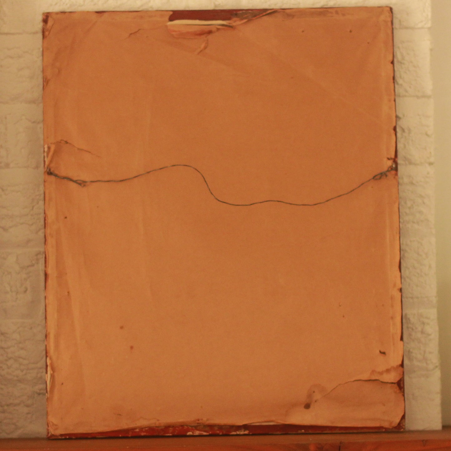 Vintage Framed "After the Rain" Needlework