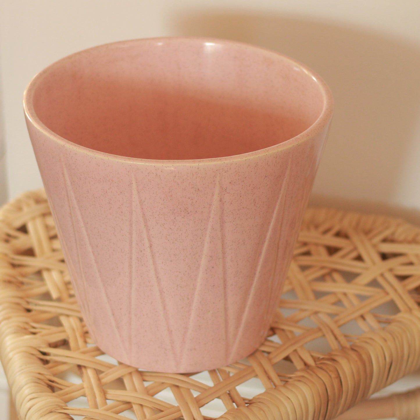 MCM Pink Speckled Planter