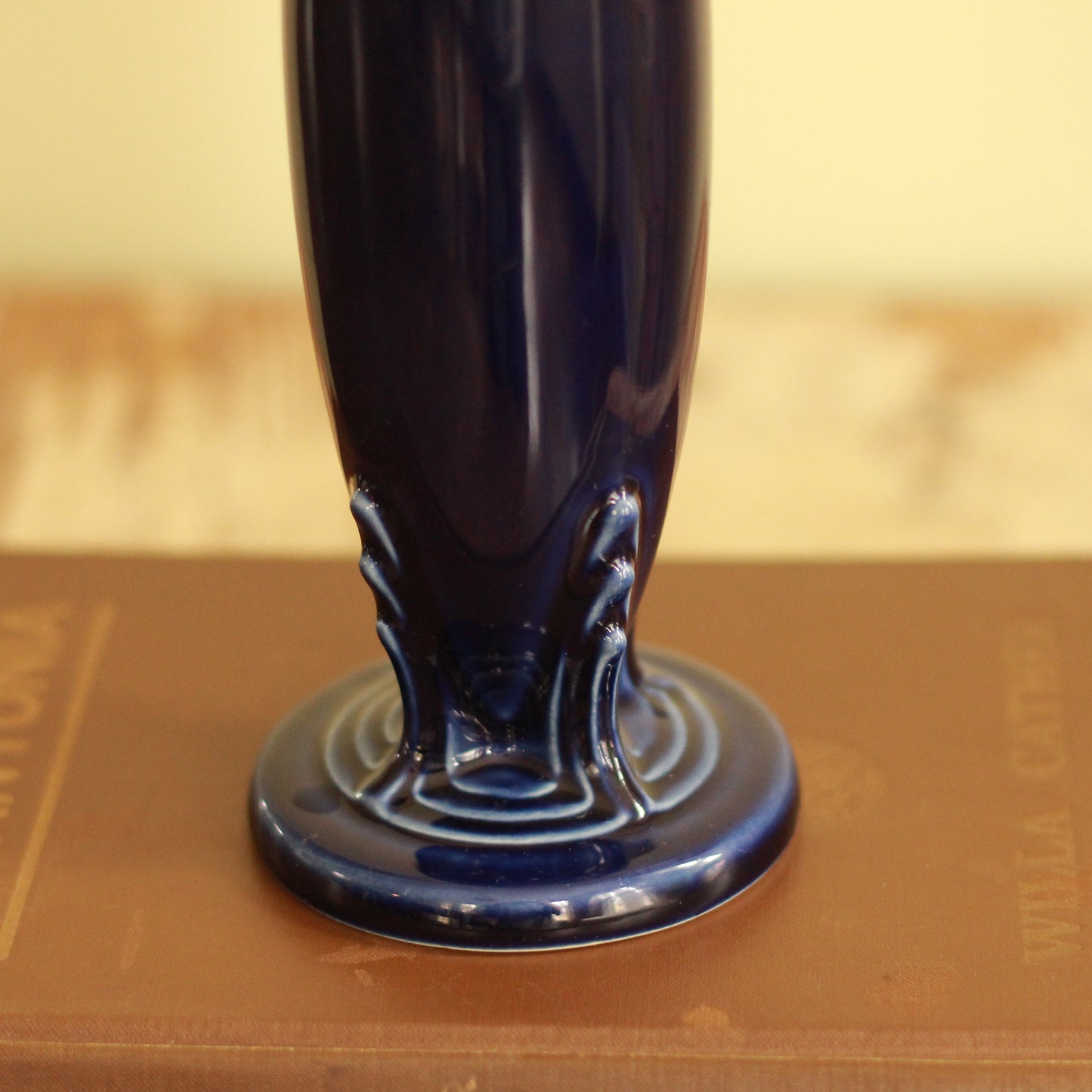 Vintage Navy Fiesta Bud Vase