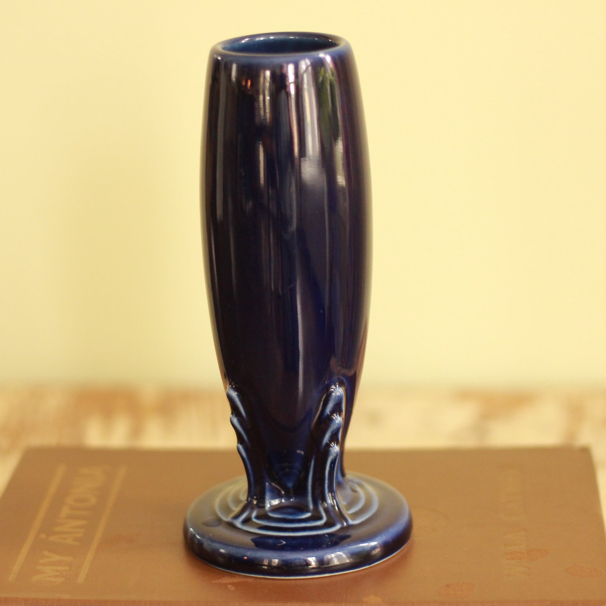 Vintage Navy Fiesta Bud Vase