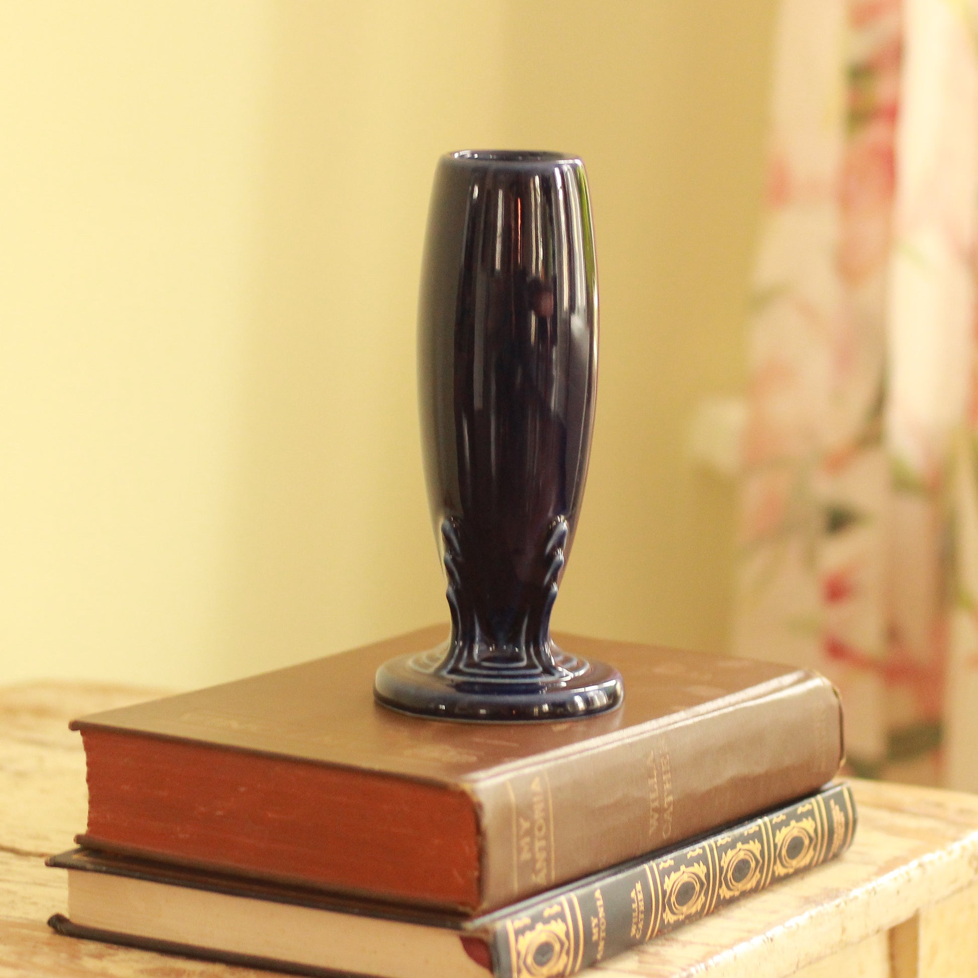 Vintage Navy Fiesta Bud Vase