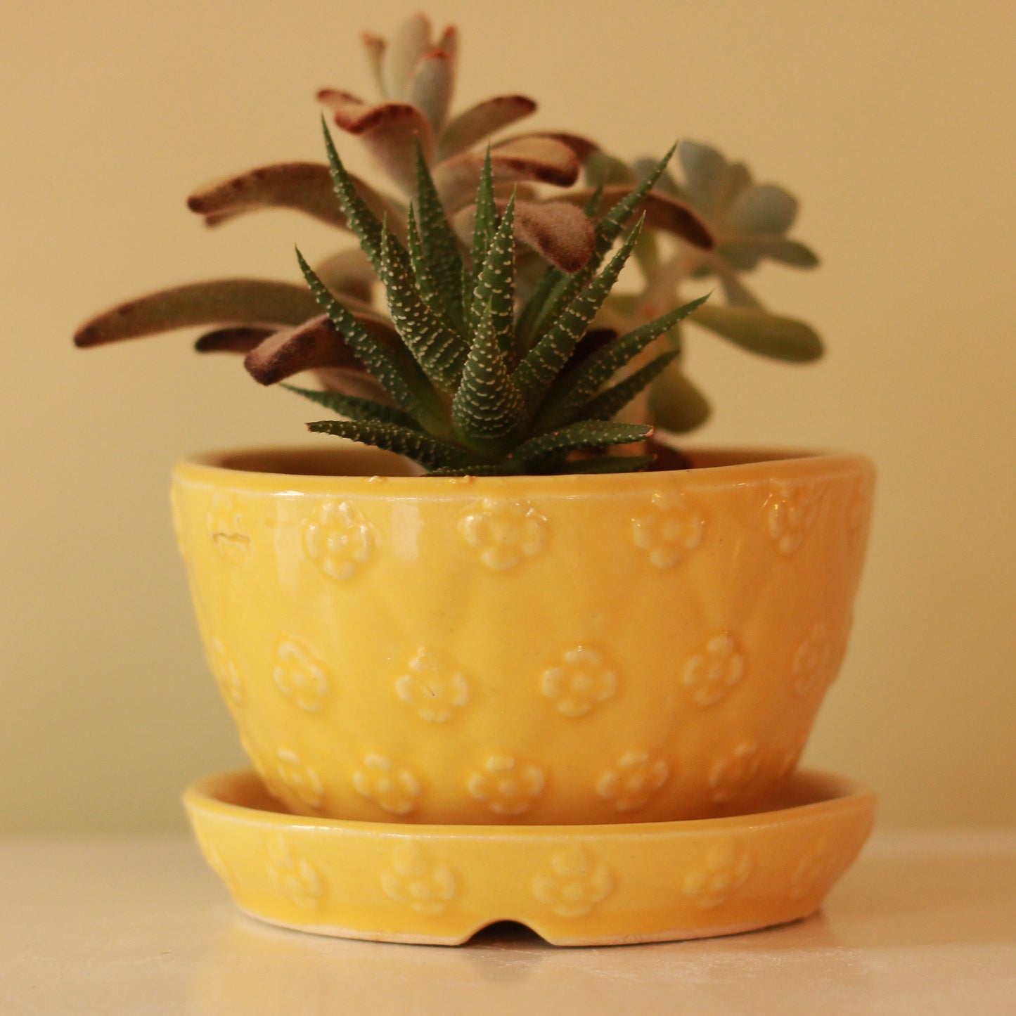 Vintage Shawnee Yellow Planter