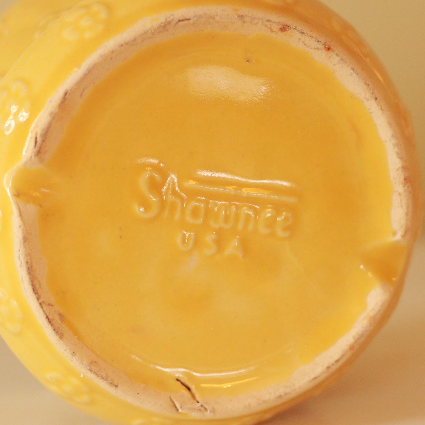 Vintage Shawnee Yellow Planter