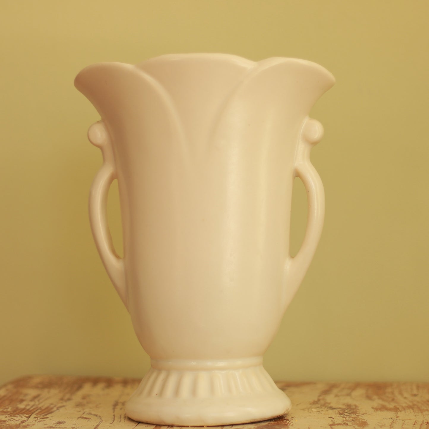 Vintage Tulip Vase with Handles