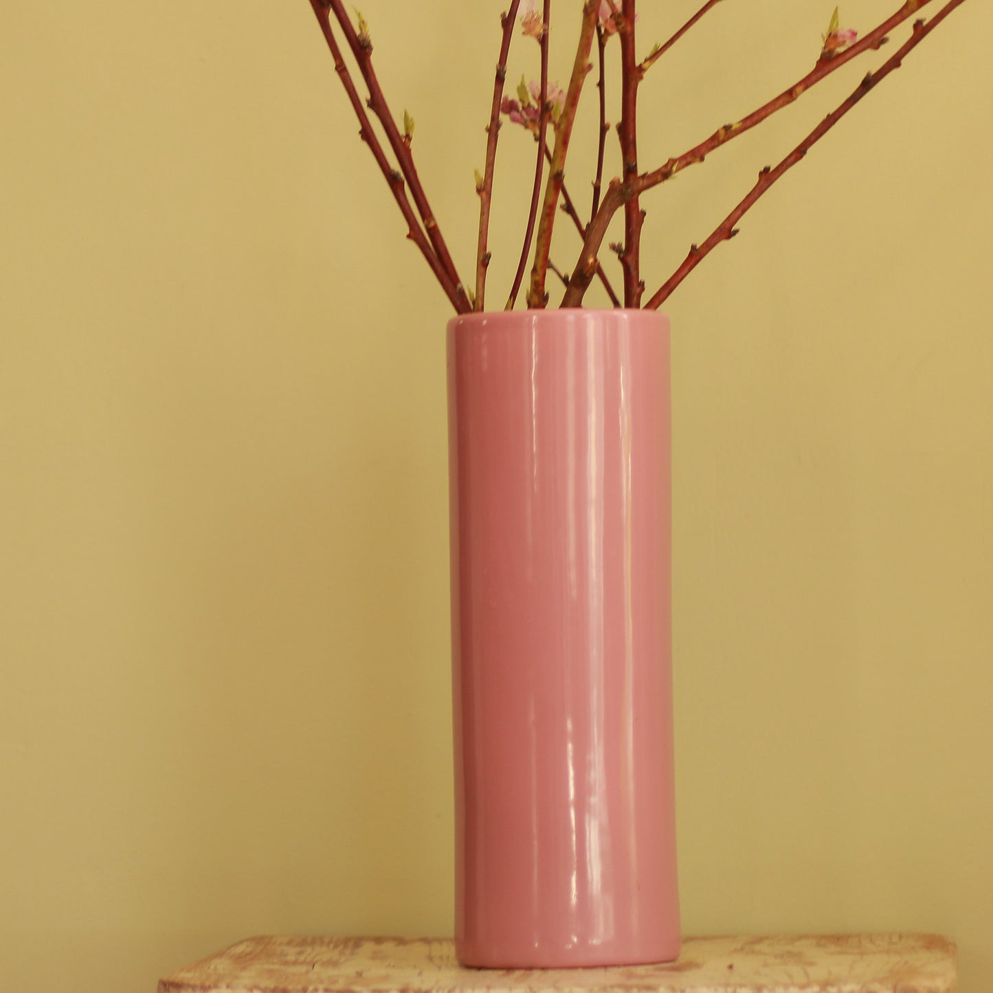 Vintage Haeger Mauve Pink Vase