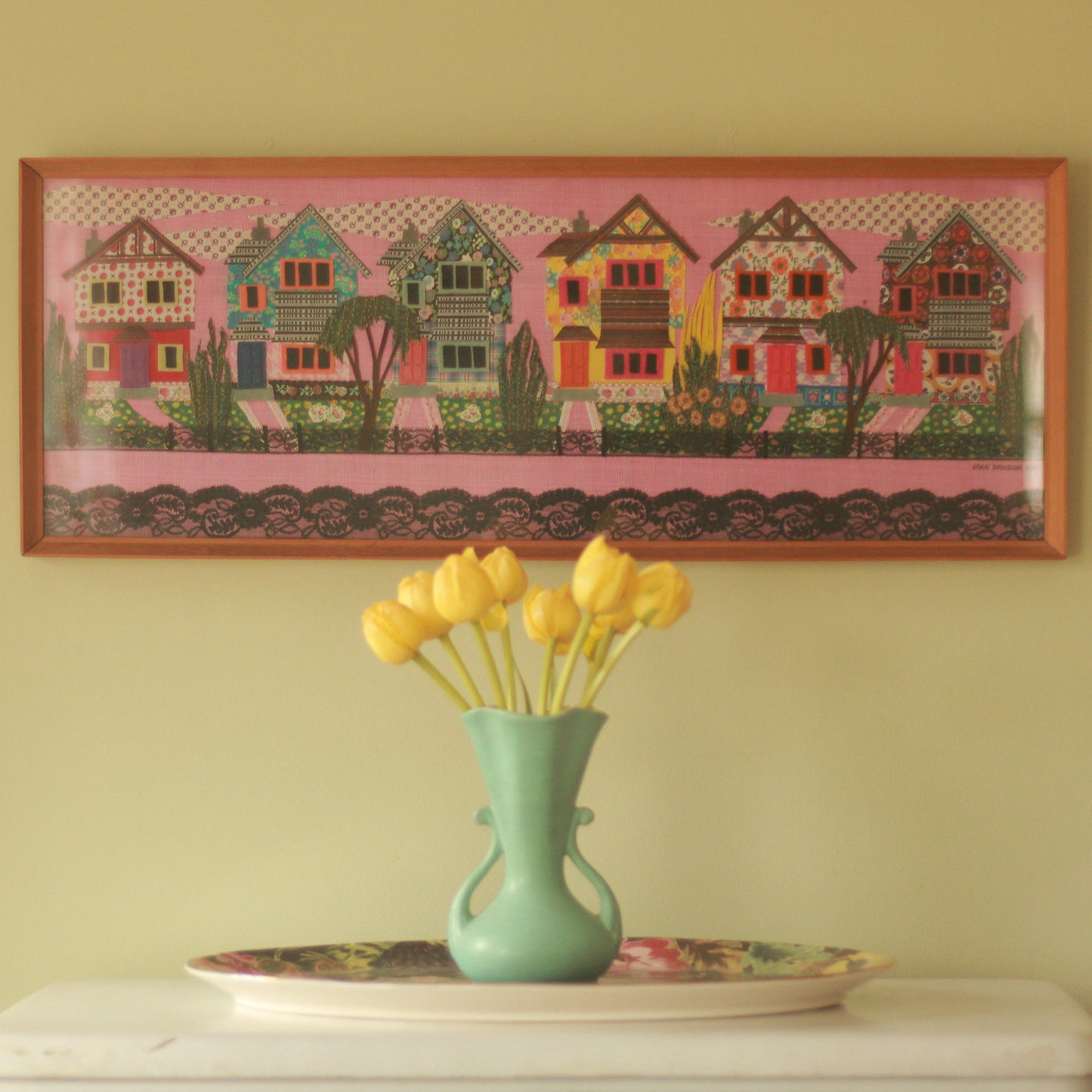 Vintage Joan Dawson Framed Art