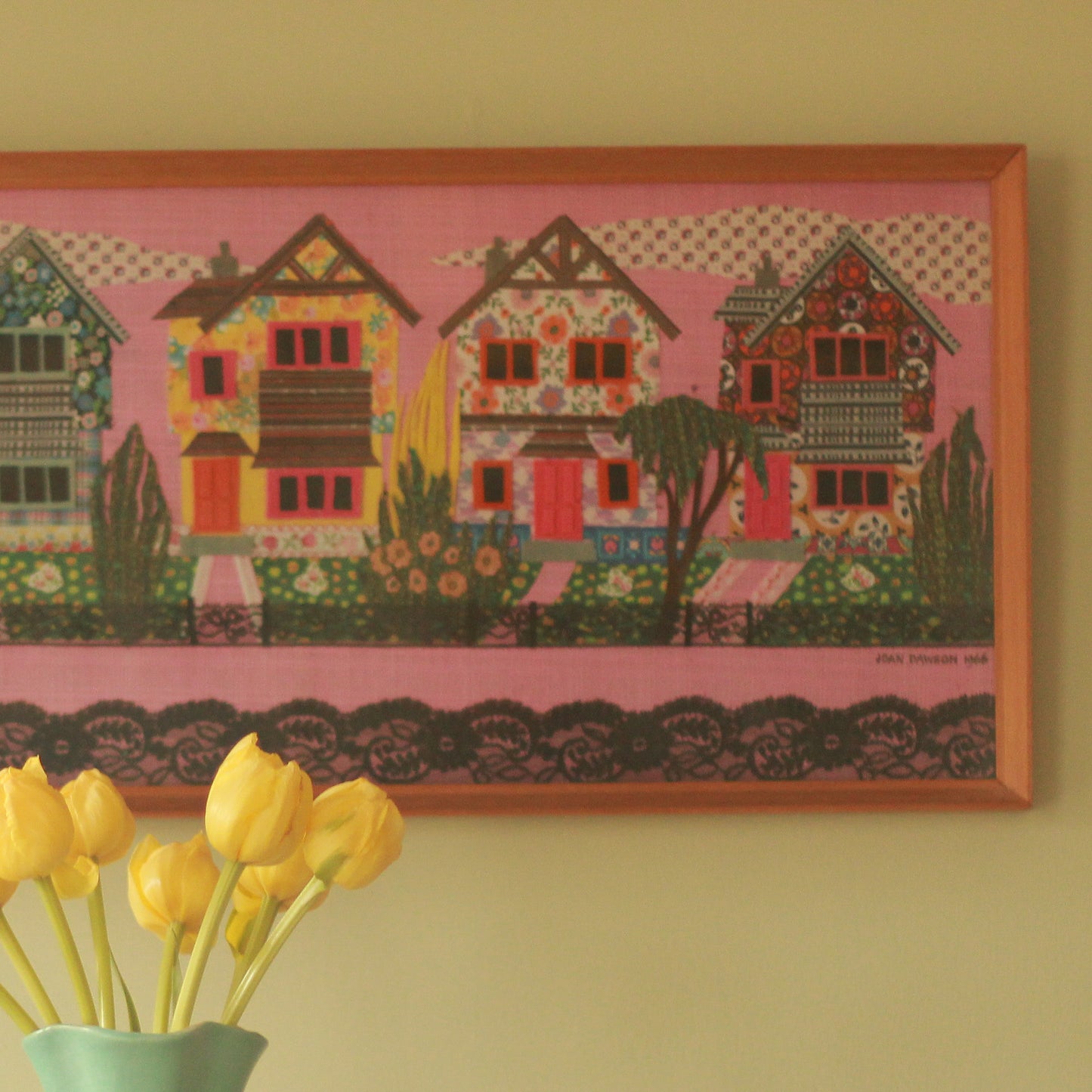 Vintage Joan Dawson Framed Art