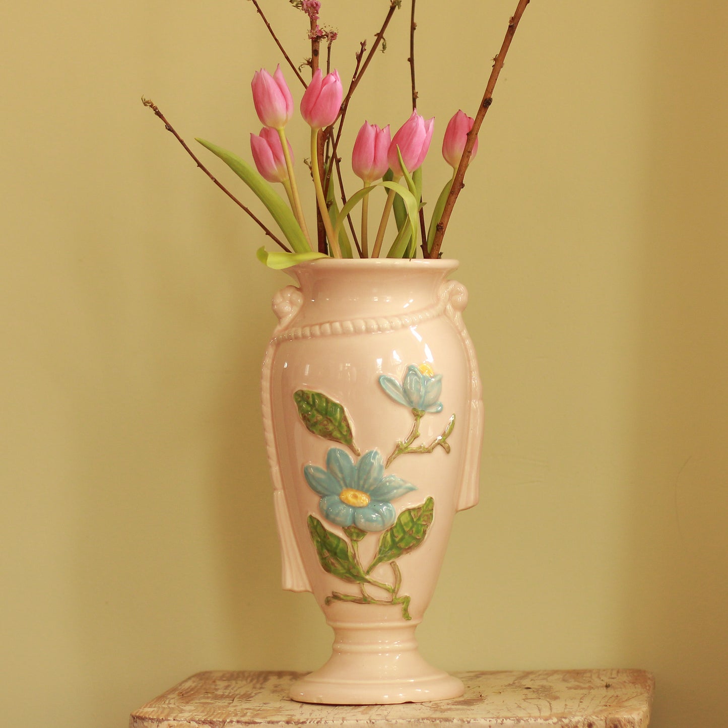 Vintage Large Hull Magnolia Vase