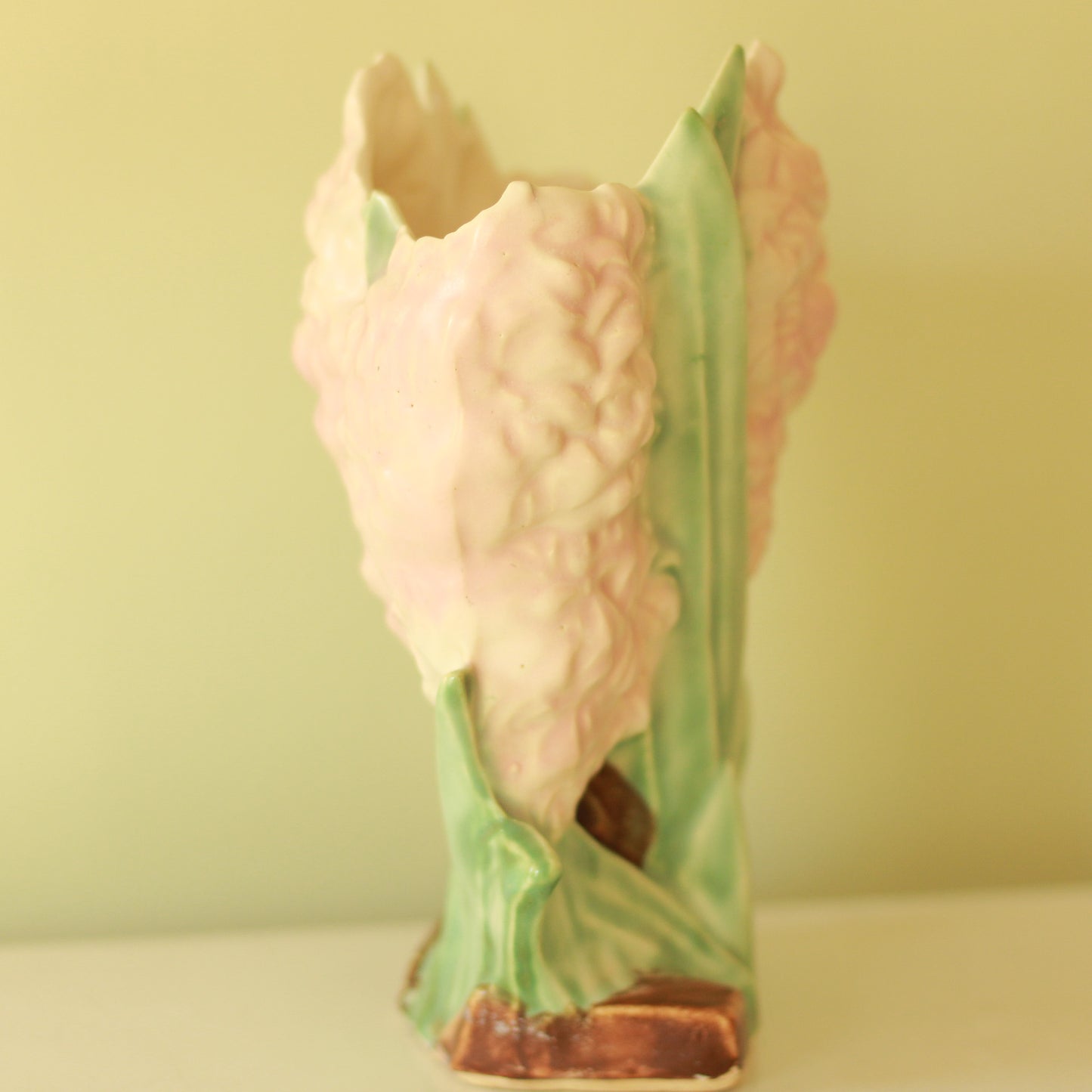 Vintage McCoy Pink Hyacinth Vase