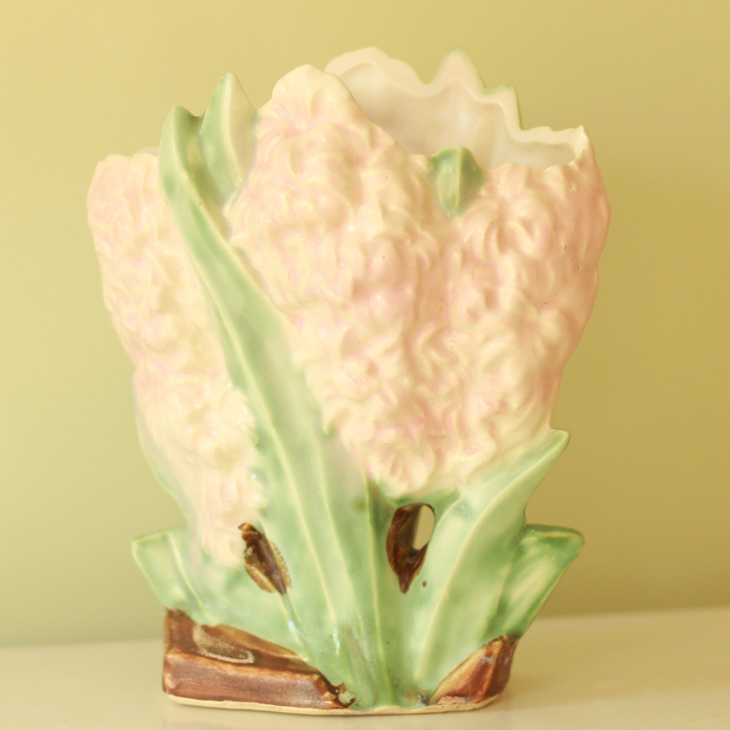 Vintage McCoy Pink Hyacinth Vase