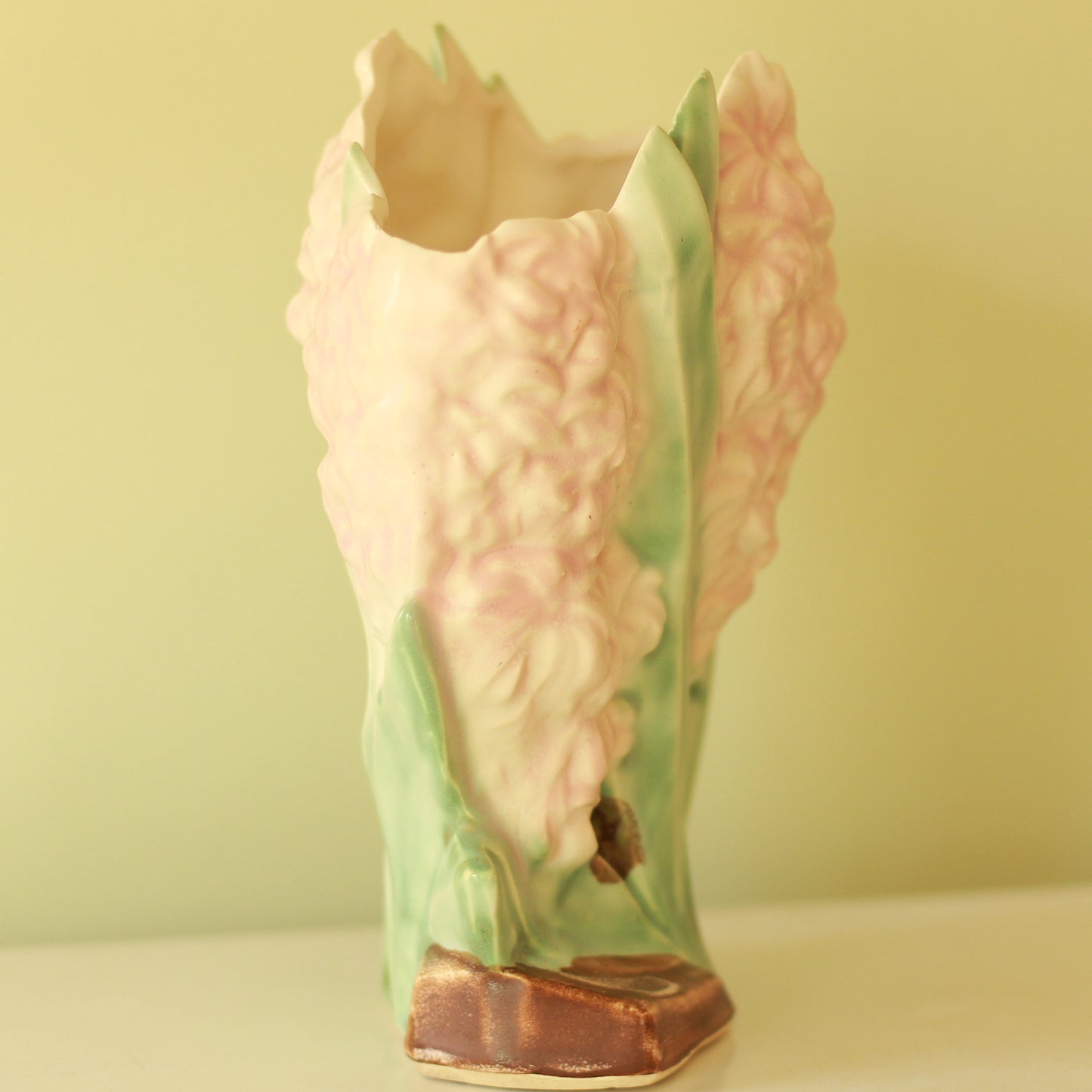 Vintage McCoy Pink Hyacinth Vase
