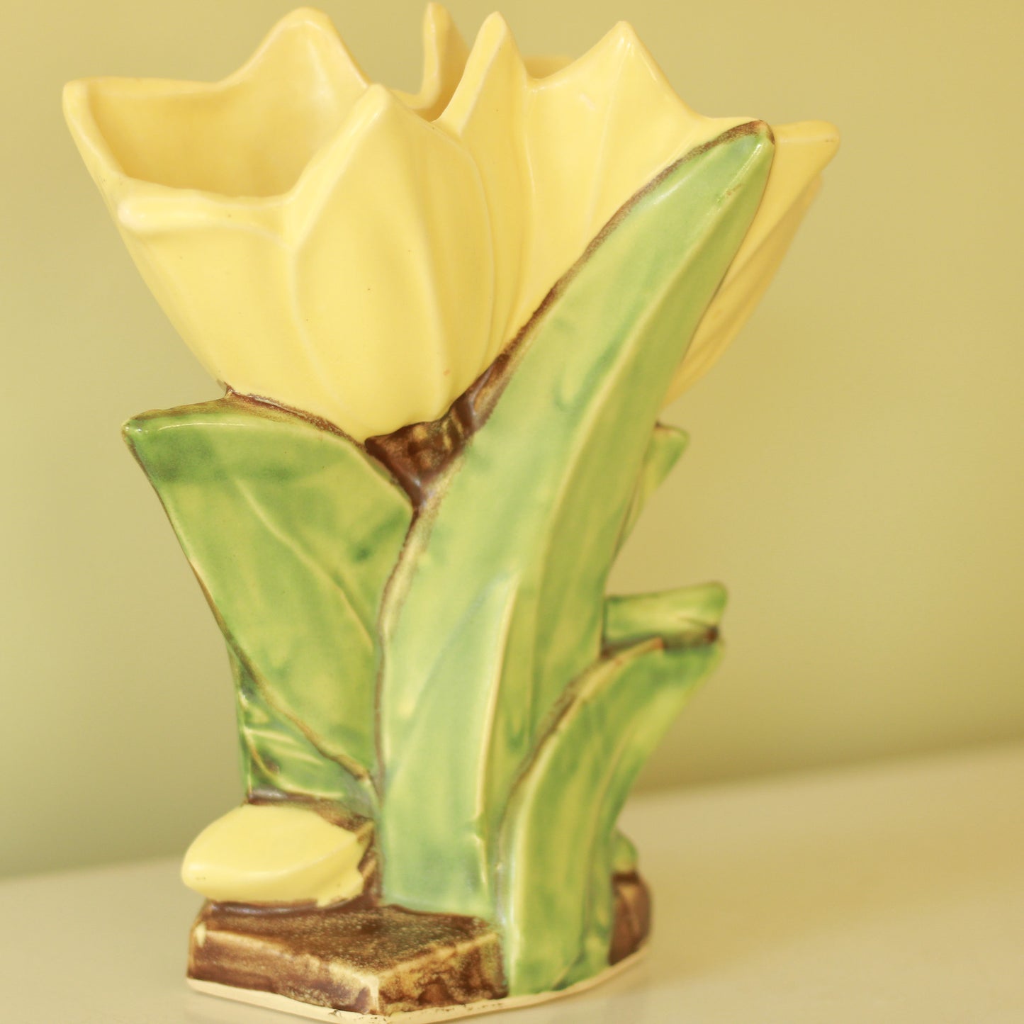 Vintage McCoy Double Tulip Vase