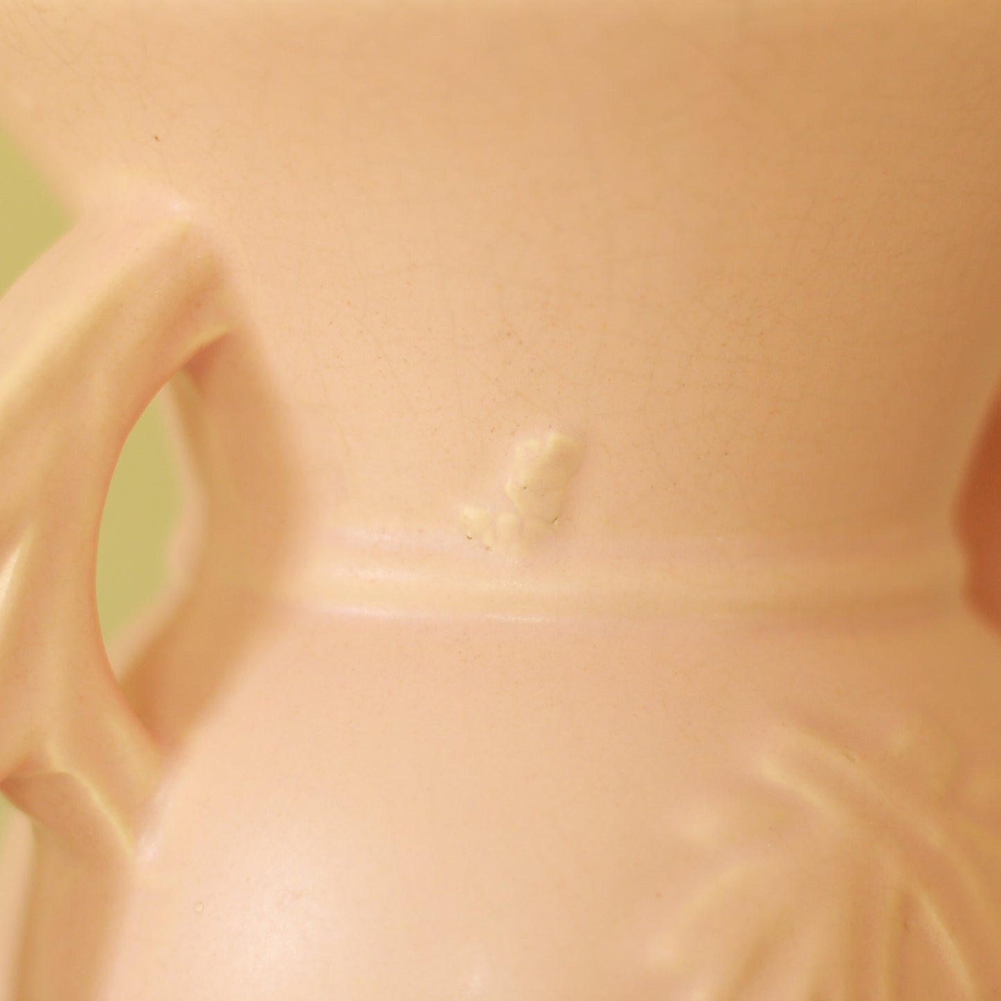 Vintage McCoy Pink Vase with Leaf Motif