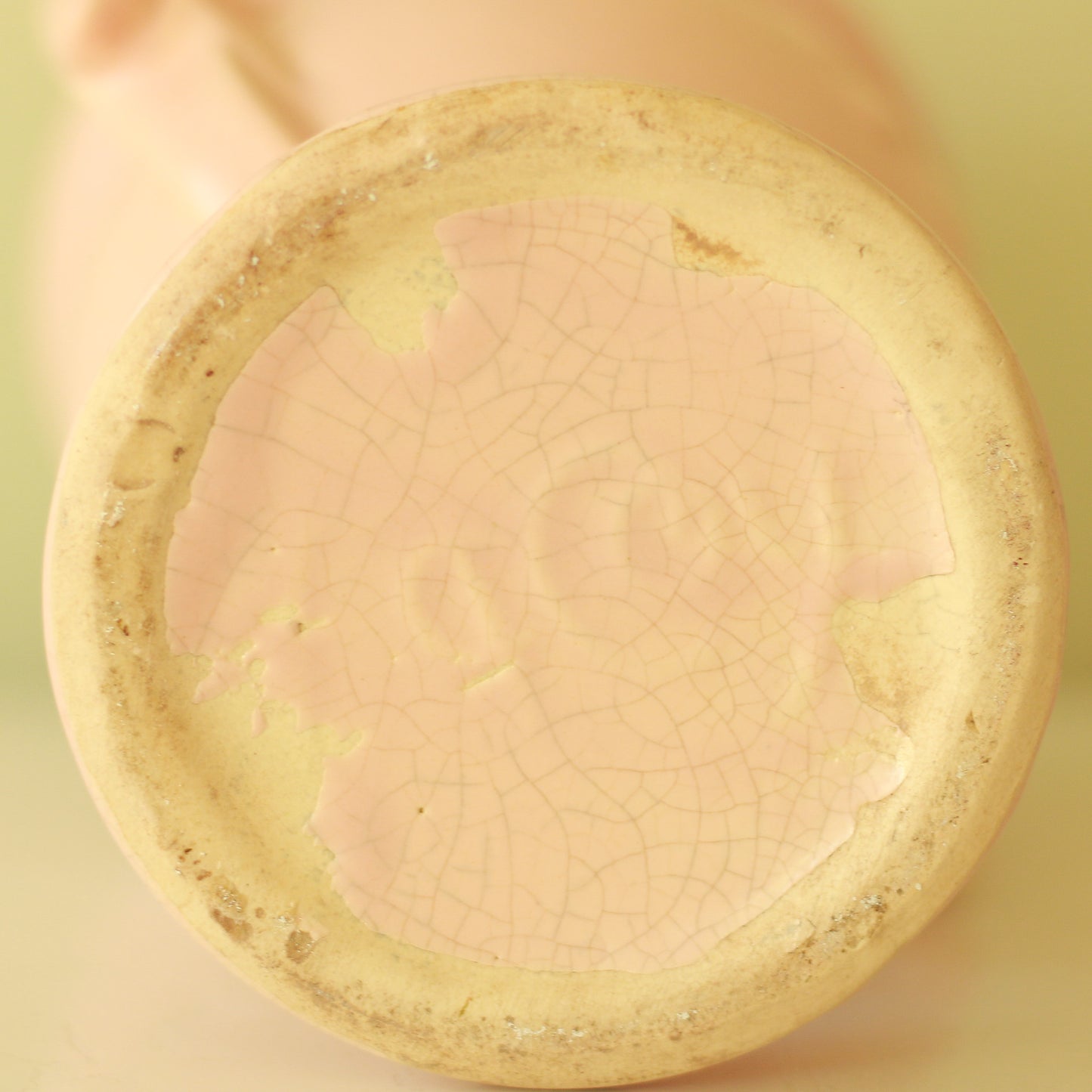 Vintage McCoy Pink Vase with Leaf Motif