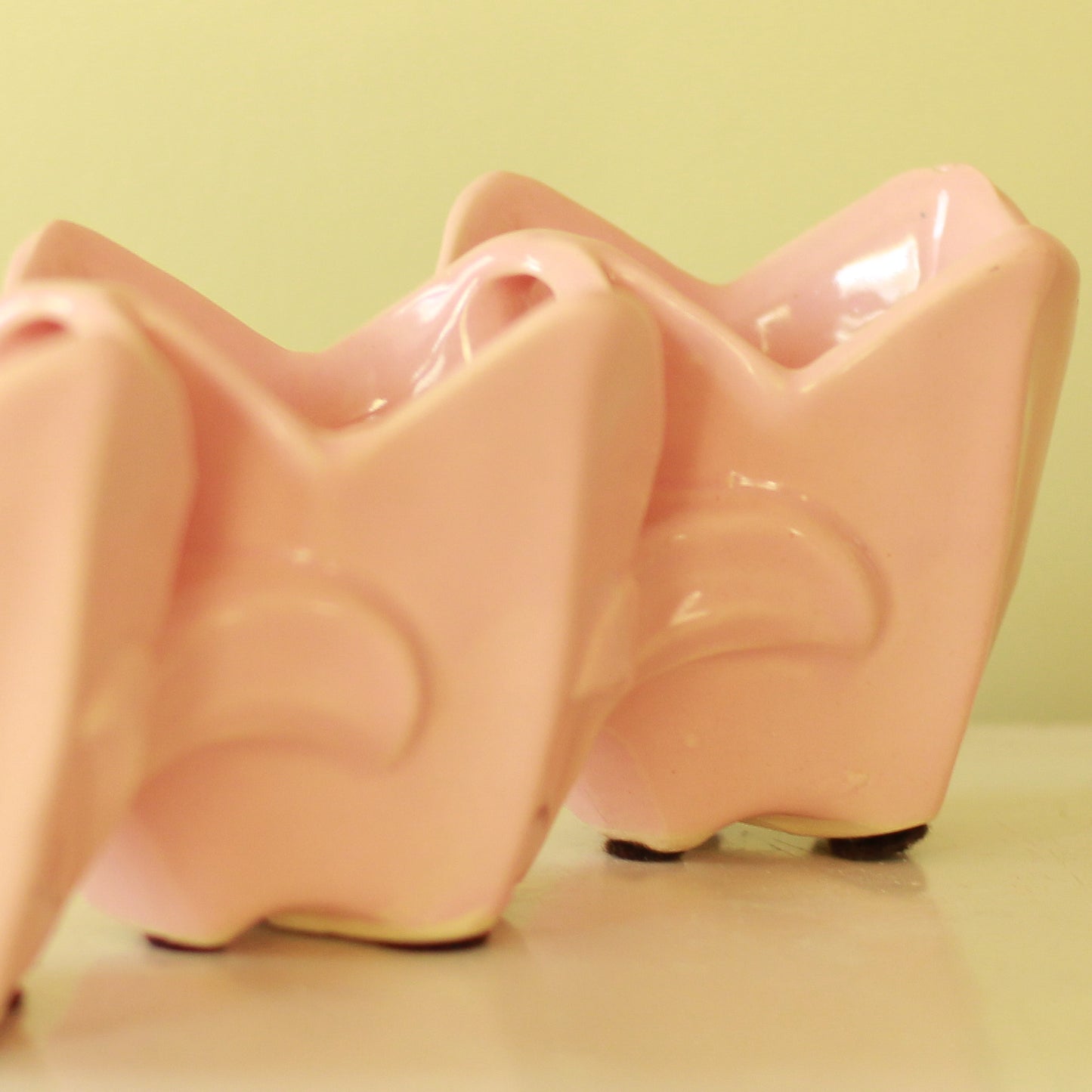 Vintage Triple Tulip Pink Planter
